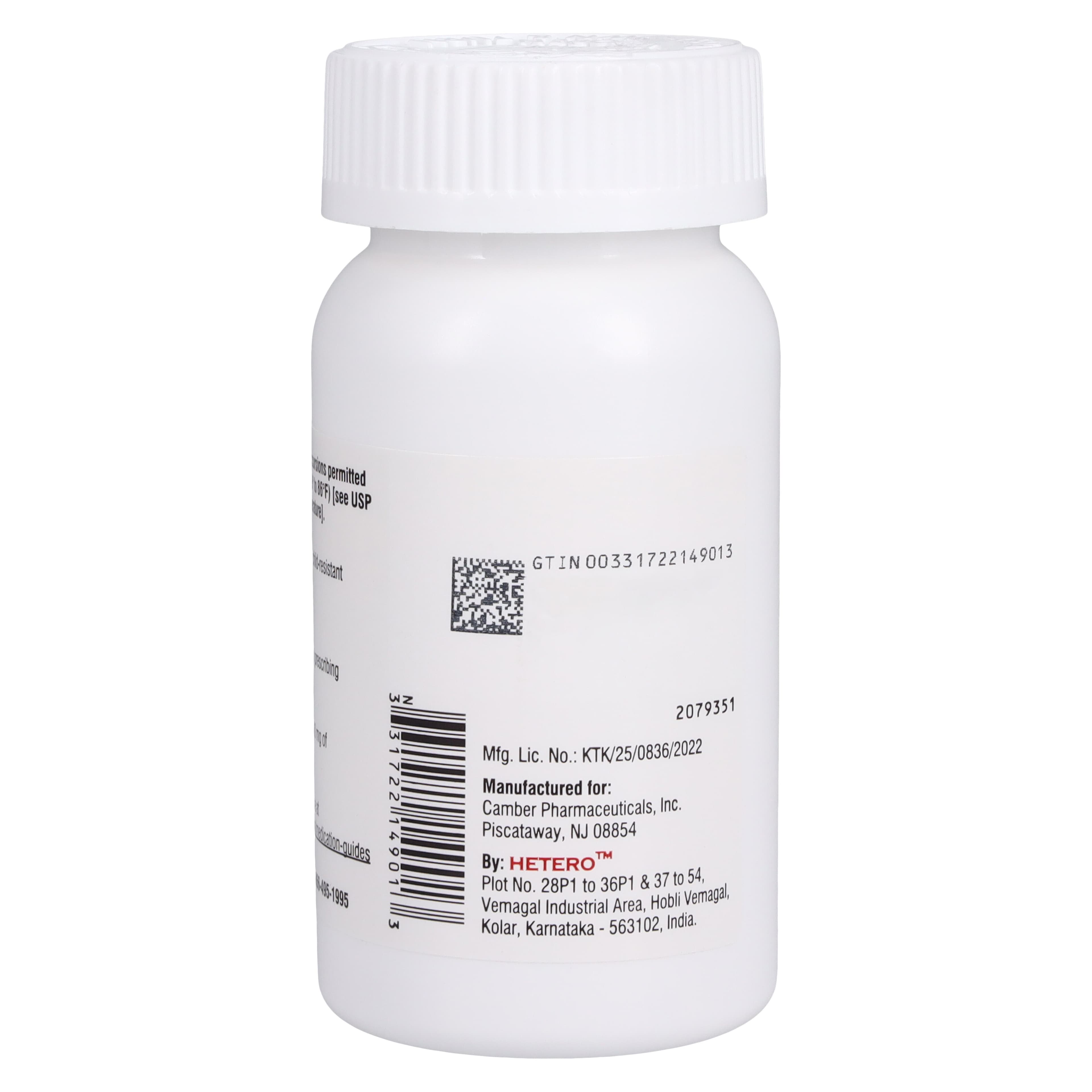 Gabapentin Capsules, 300mg, 100/Bottle, Camber Pharmaceuticals thumbnail 3