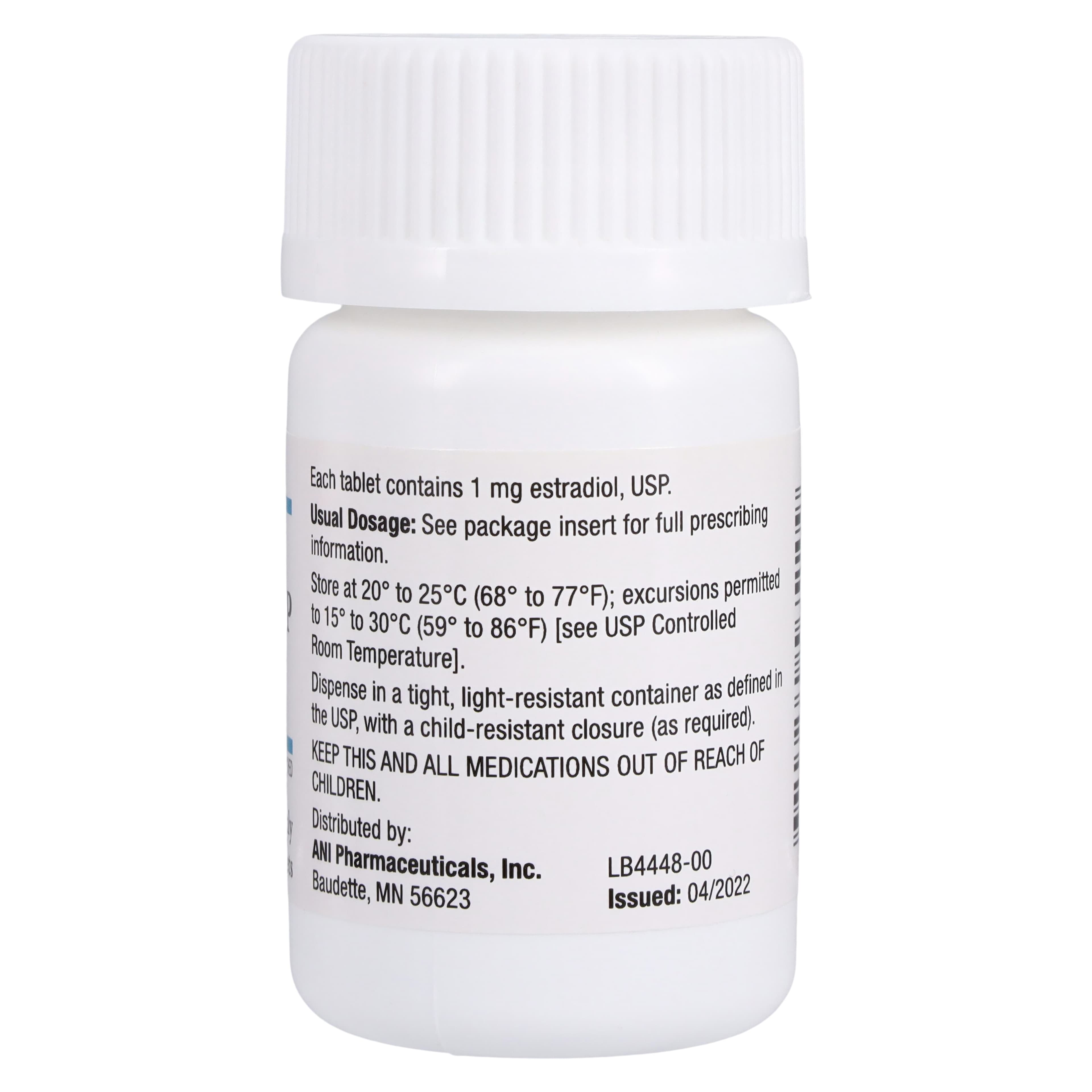 Estradiol Tablets 1mg, Bottle of 100, Ani Pharmaceutical thumbnail 2