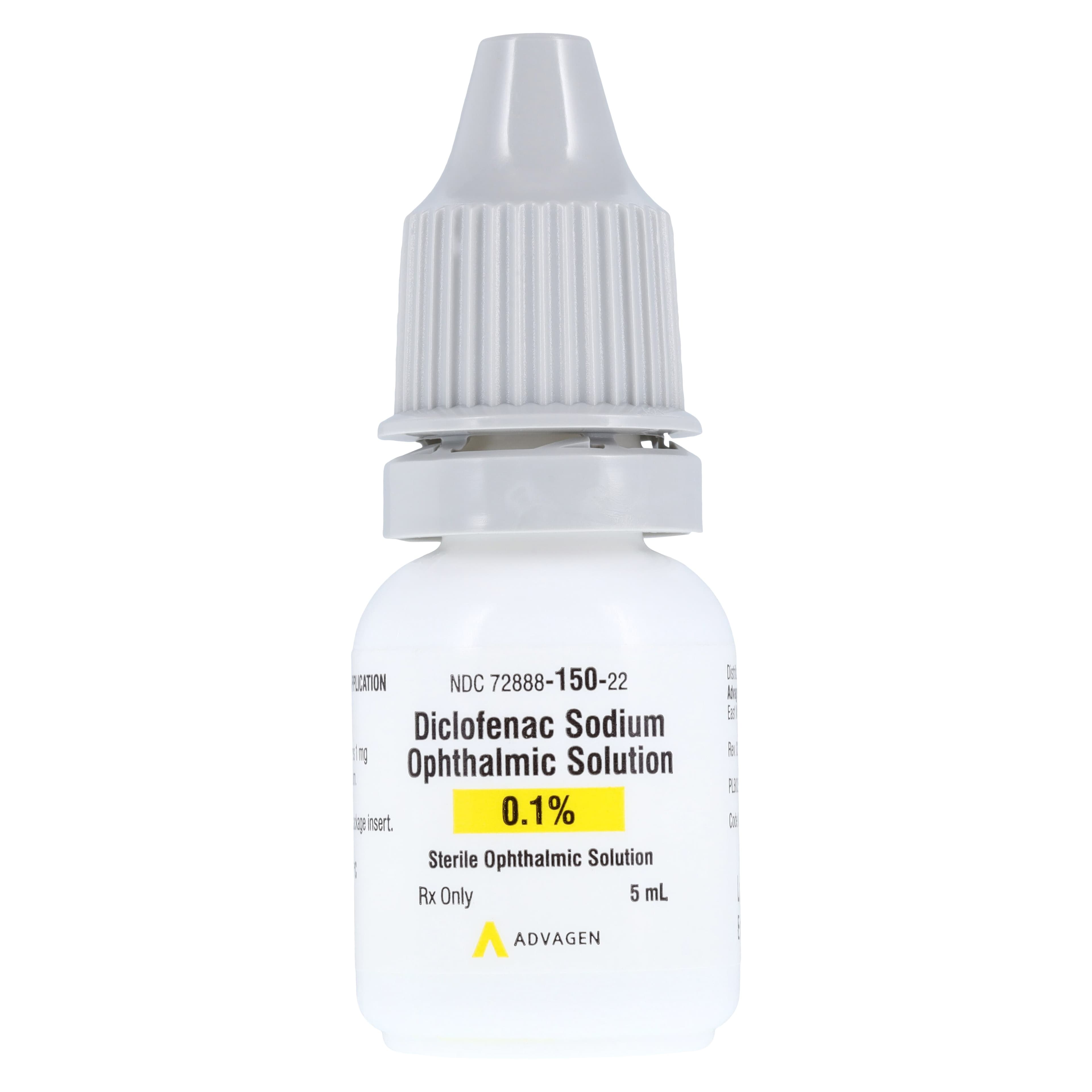 Diclofenac Sodium Ophthalmic Solution 0.1%, 5 mL Bottle thumbnail 2