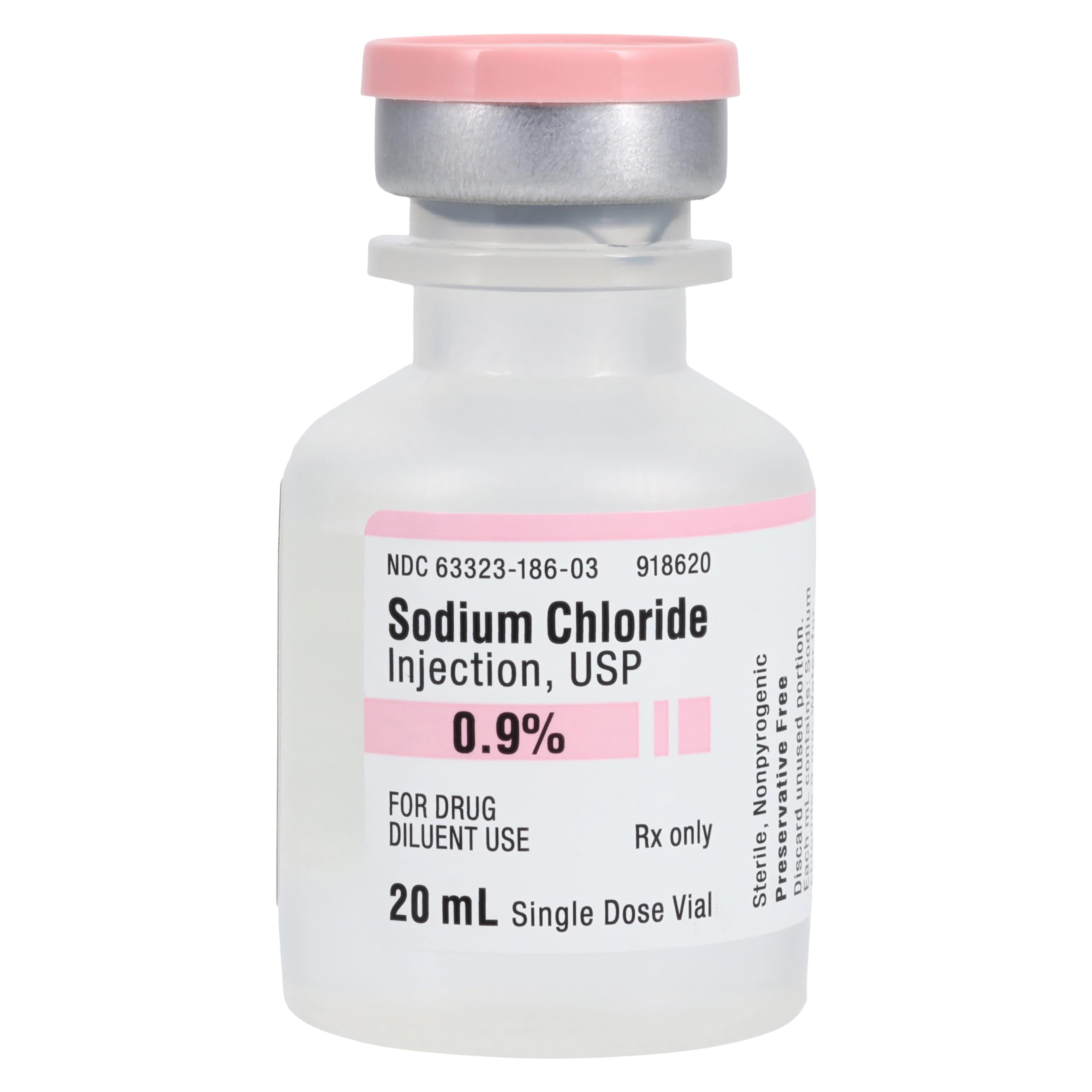 Sodium Chloride Injection 0.90%, Preservative Free, SDV, 20mL, 25/Package thumbnail 2