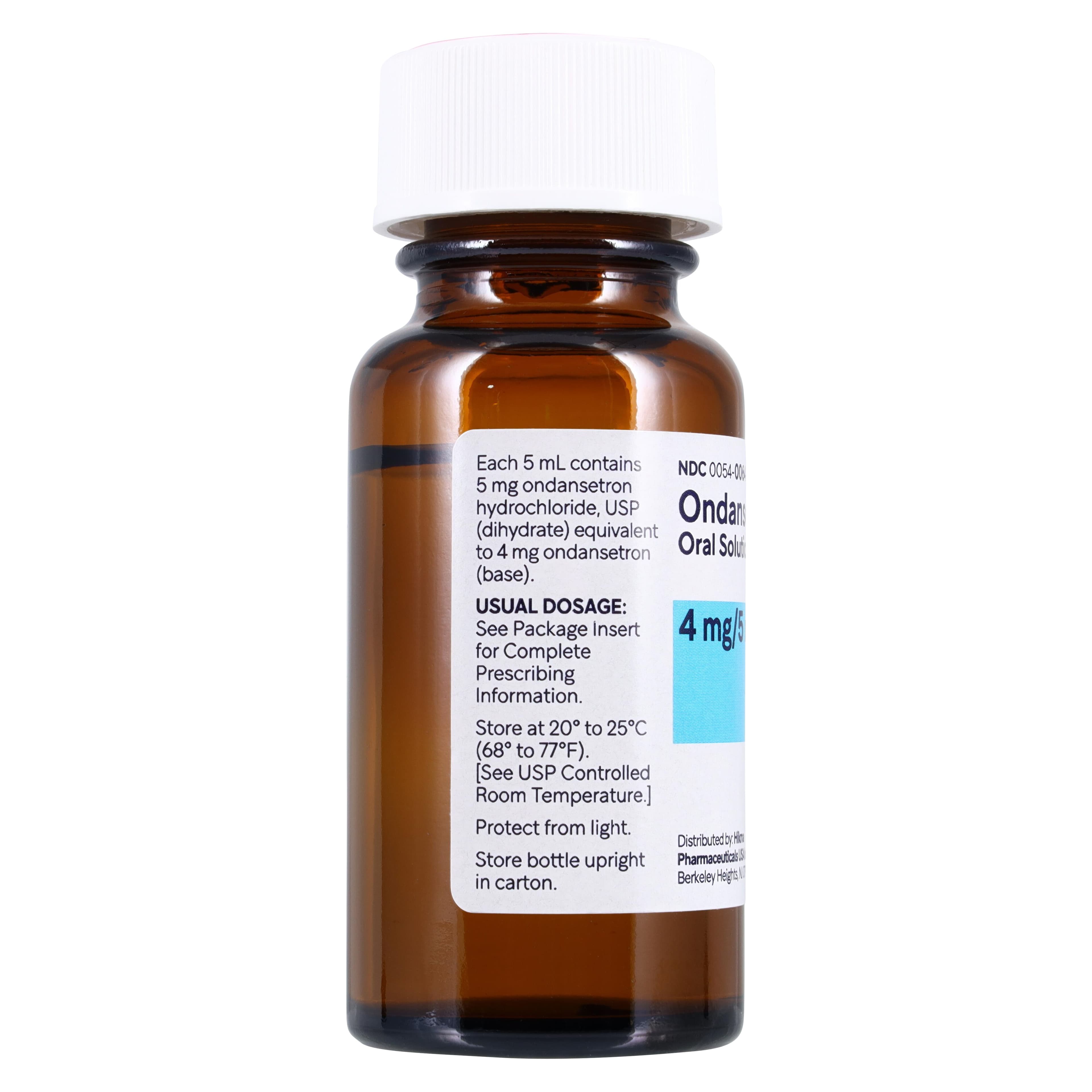Ondansetron HCl Oral Solution, 4mg/5mL, Strawberry Flavor, 50mL Bottle, Hikma Pharmaceuticals thumbnail 3