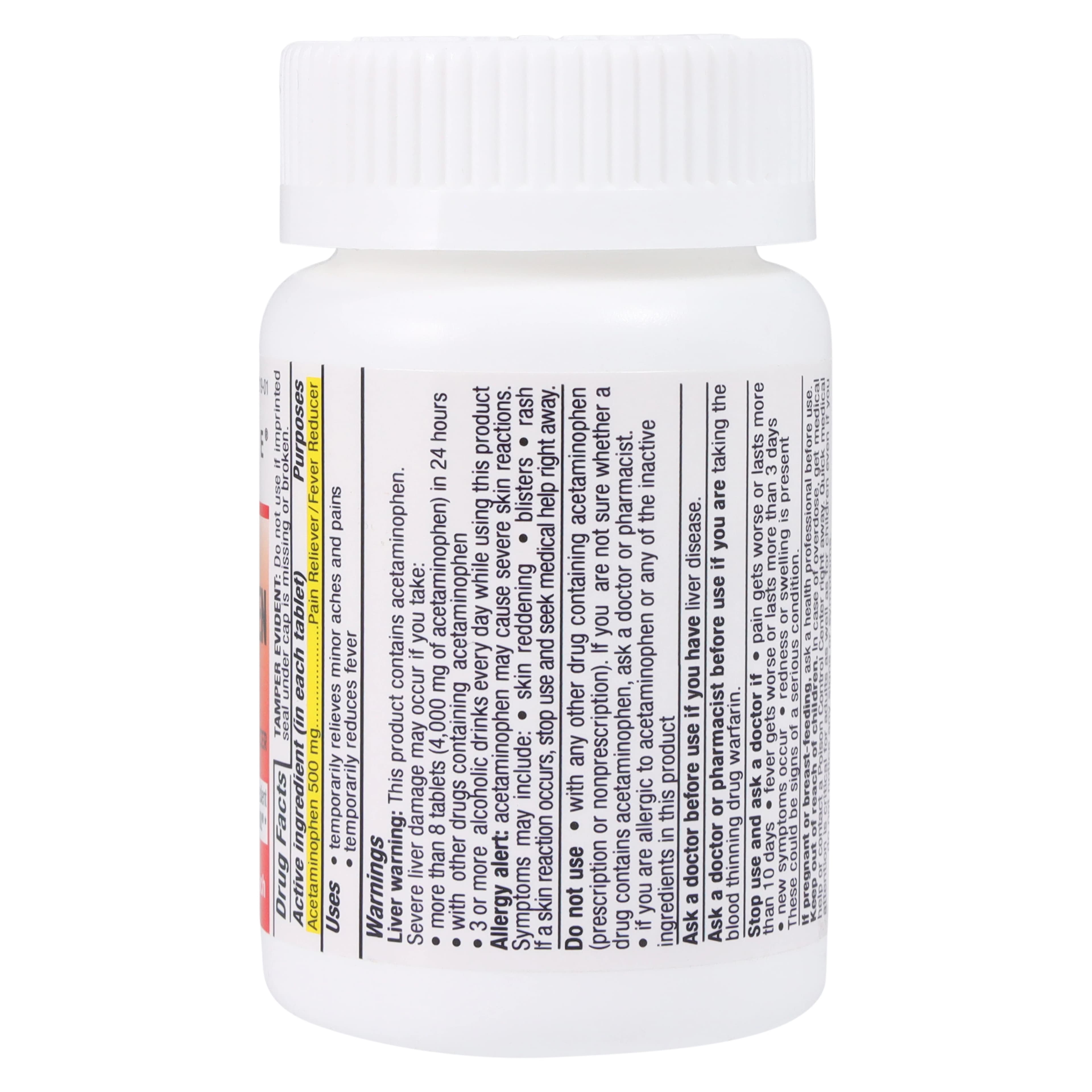 Geri-Care APAP Extra Strength Acetaminophen Tablets, 500 mg, 100/Bottle thumbnail 3
