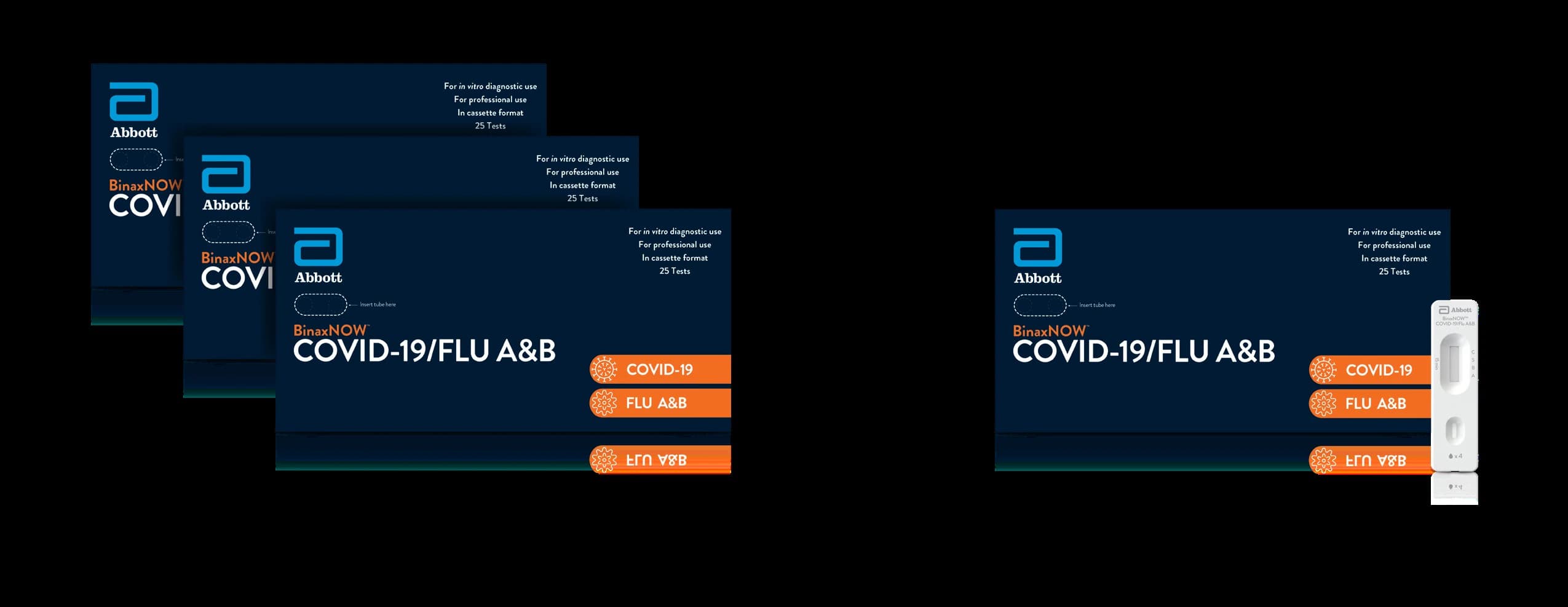 BinaxNOW COVID-19/Flu A&B Starter Promo Kit, CLIA Waived, 25 Tests/Kit - BinaxNOW COVID/Flu B3G1 Promo - Image 1