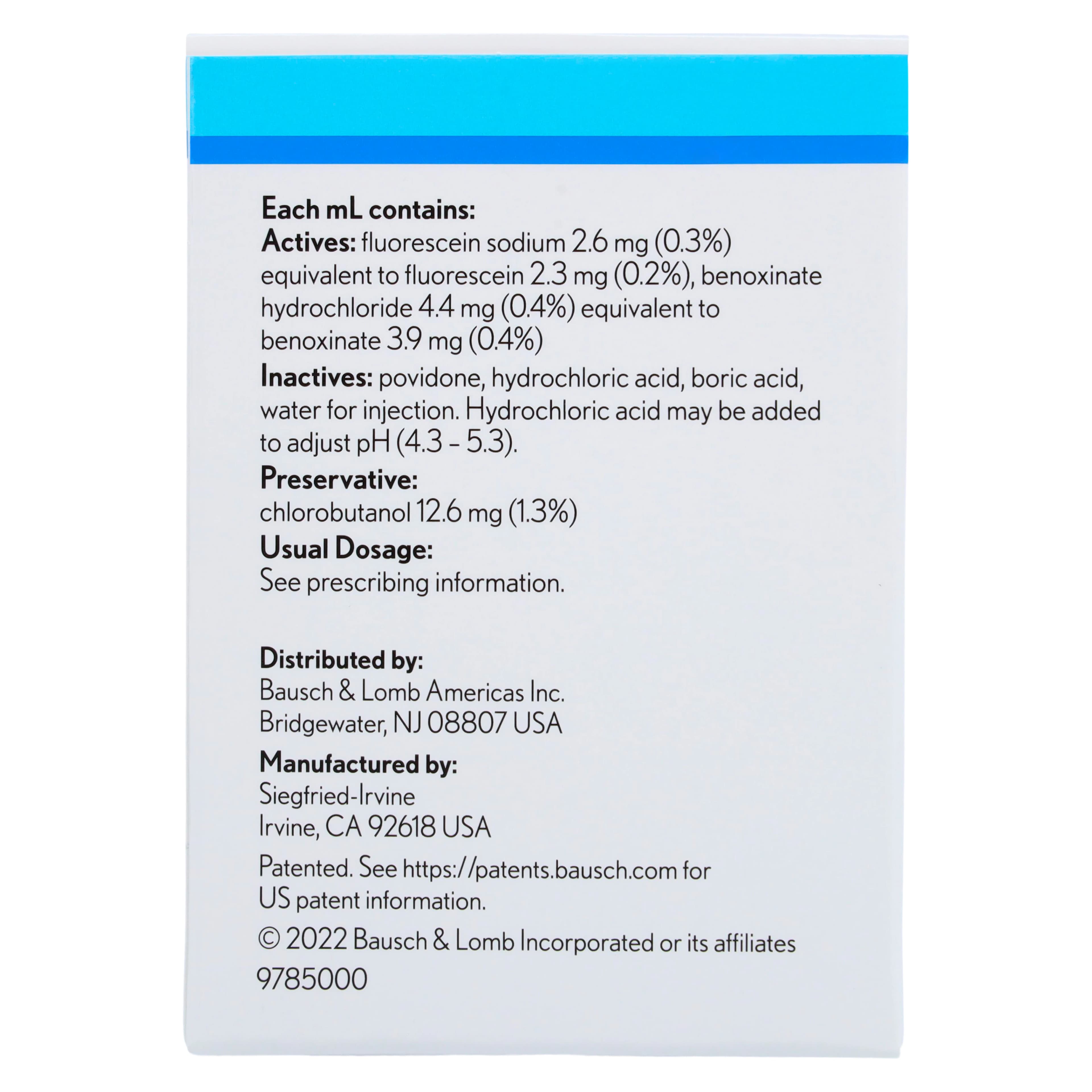 Fluorescein Sodium/Benoxinate HCl Ophthalmic Solution 0.3%/0.4%, 5mL Bottle, Each thumbnail 7