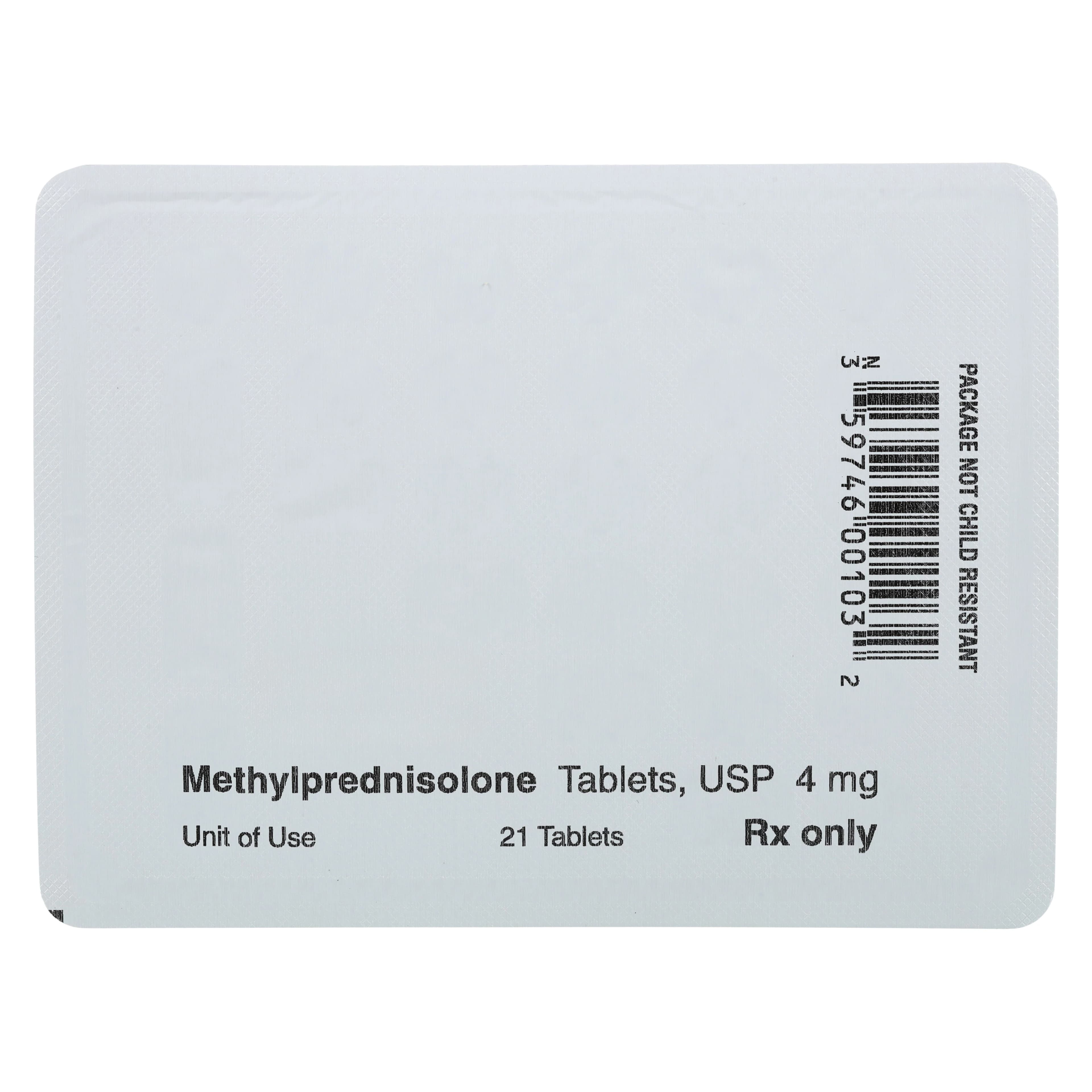 Methylprednisolone Tablets, 4mg, Blister Pack, 21/Package, Cadista Pharmaceuticals thumbnail 3