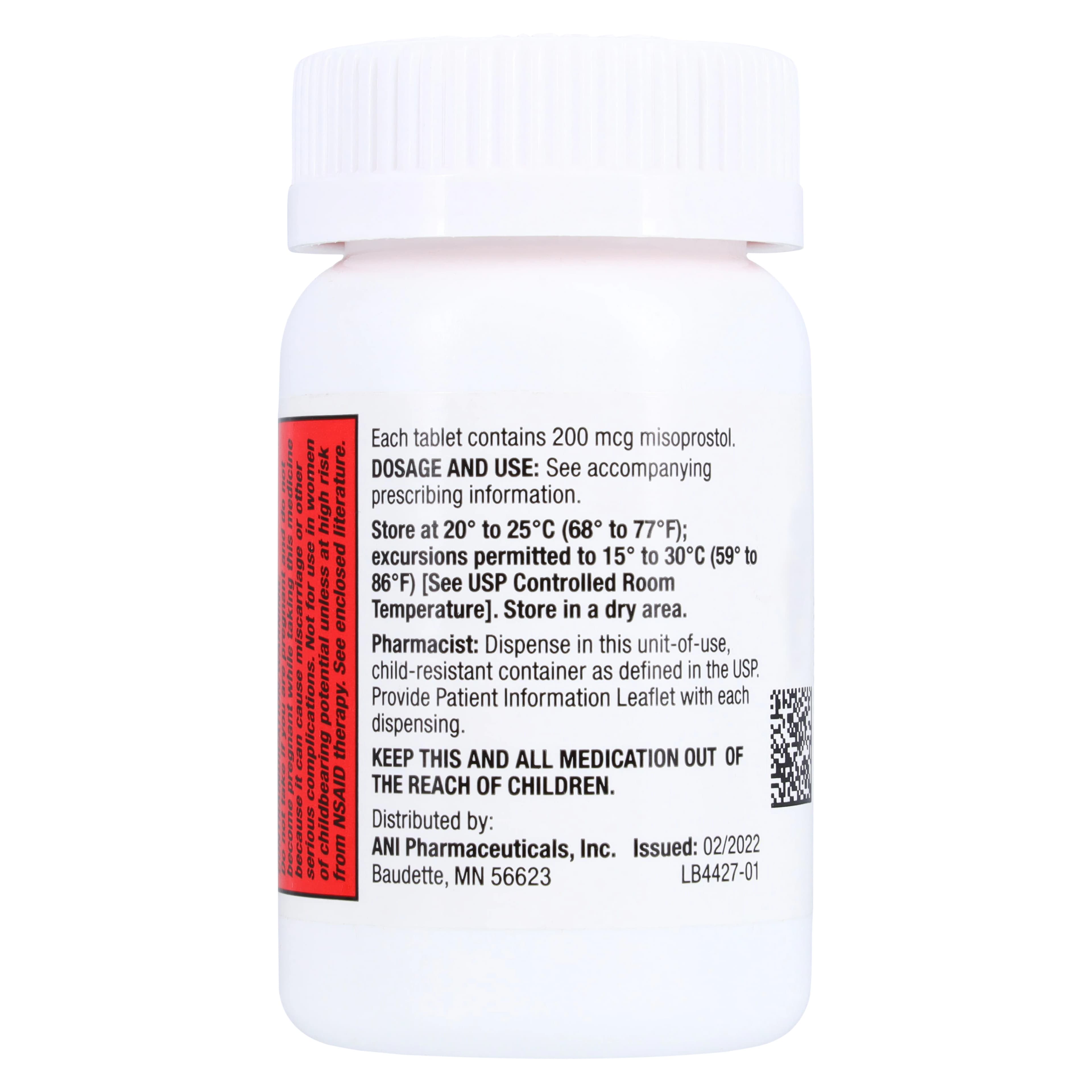 Misoprostol Tablets, 200 mcg, 60/Bottle, Ani Pharmaceutical thumbnail 3