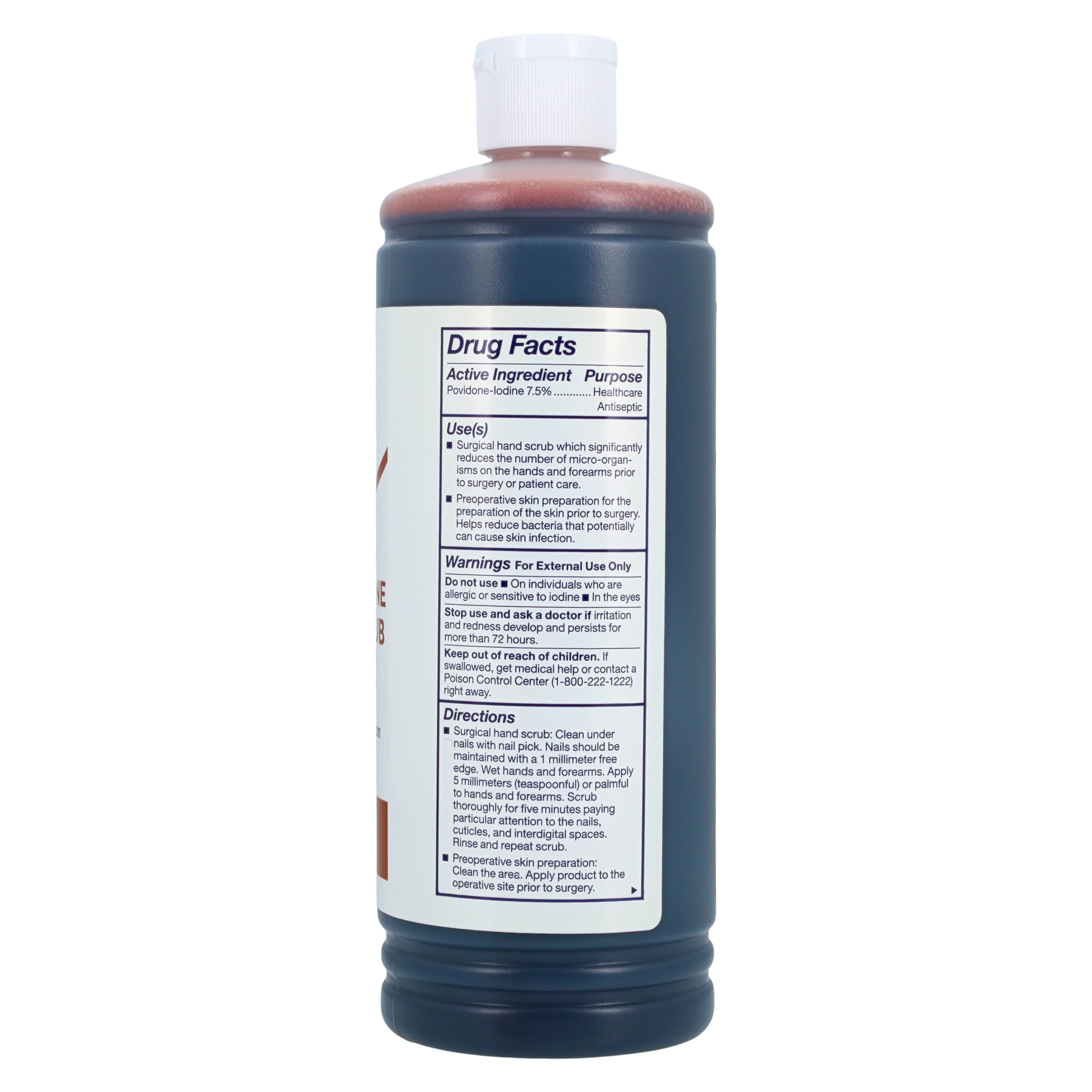 Dynarex Povidone-Iodine Surgical Scrub, Betadine Solution, 1 Gallon (128 fl oz) thumbnail 2
