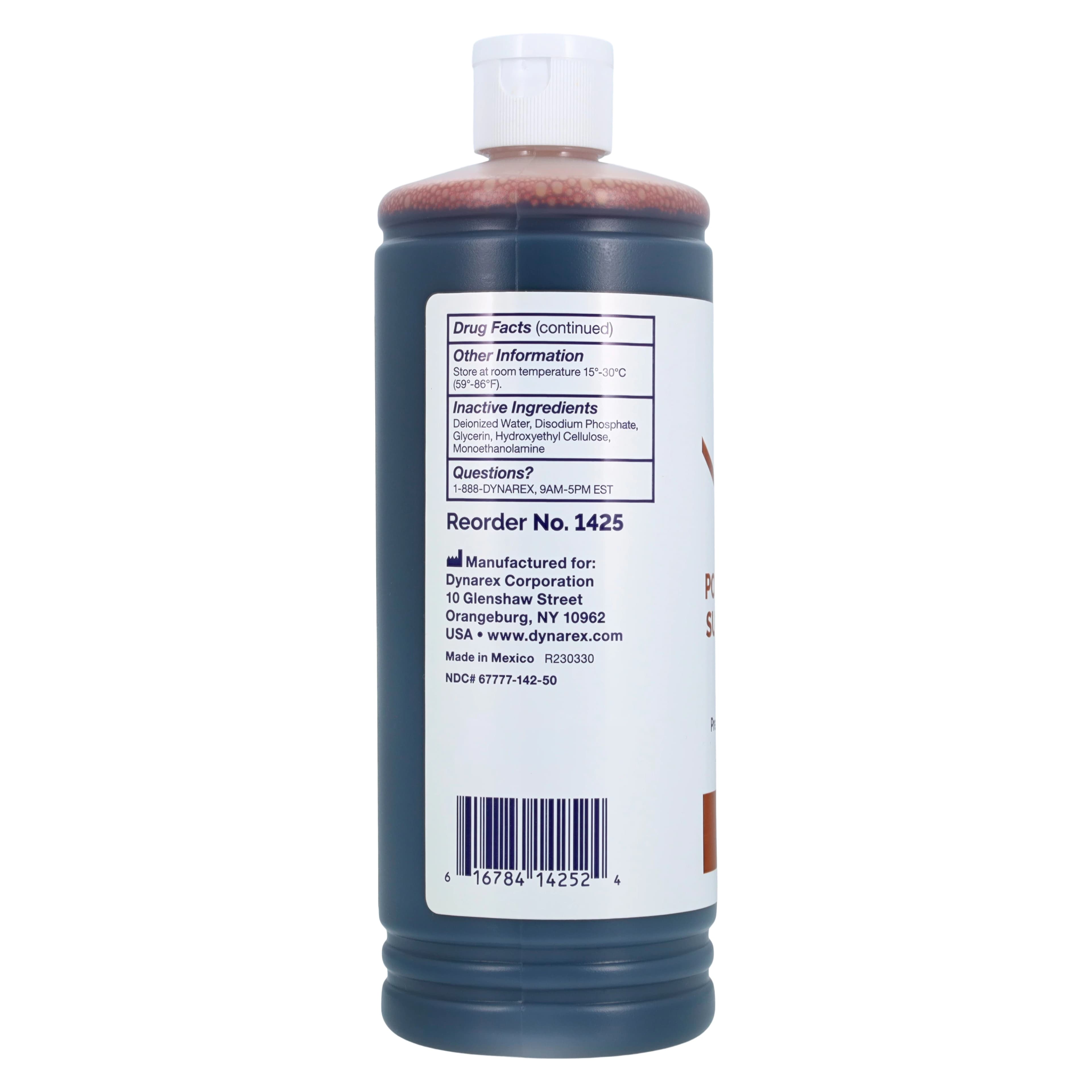 Dynarex Povidone-Iodine Surgical Scrub, Betadine Solution, 1 Gallon (128 fl oz) thumbnail 3