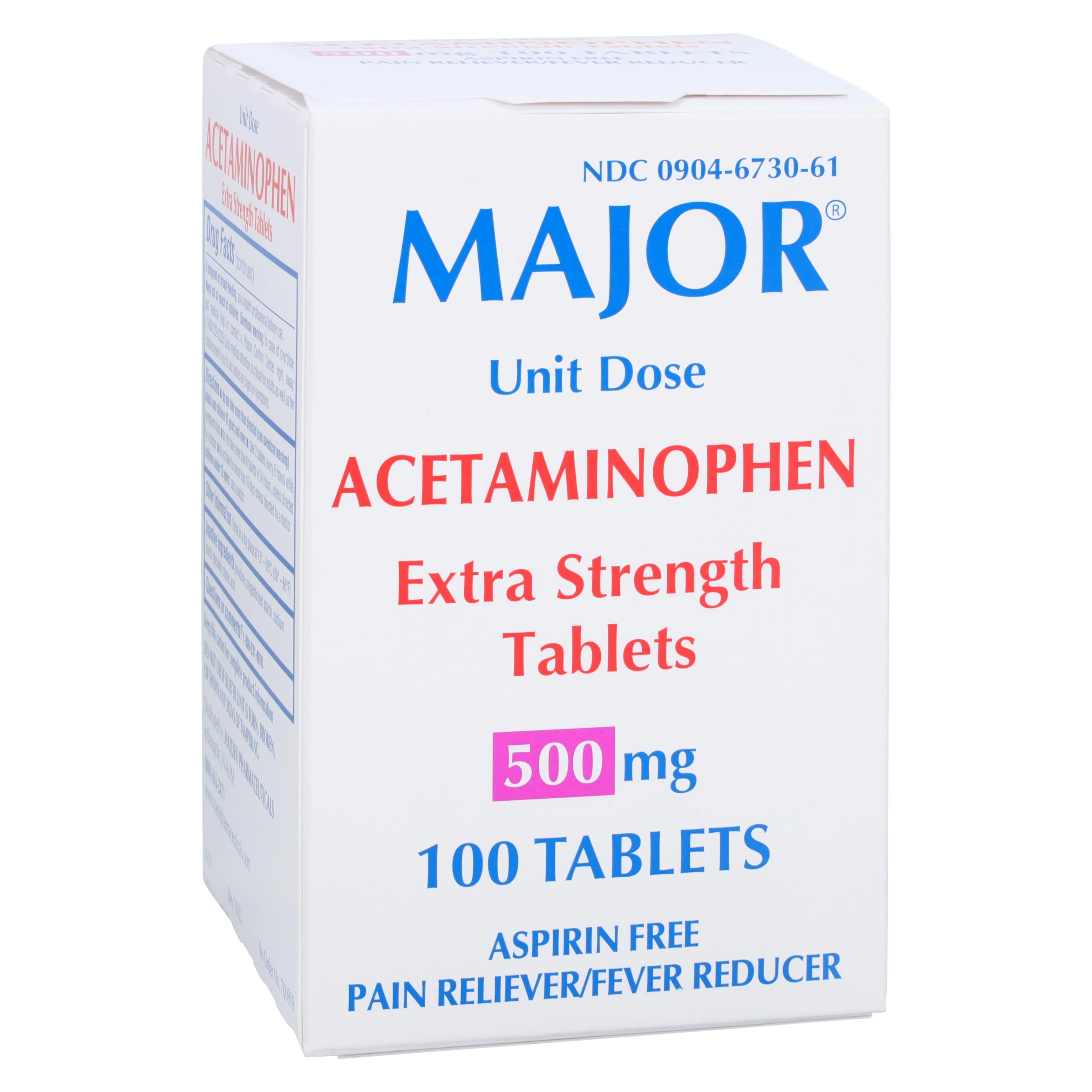 Acetaminophen Tablets UD, 500mg, 100/Package - Acetaminophen Tablets UD - Image 1