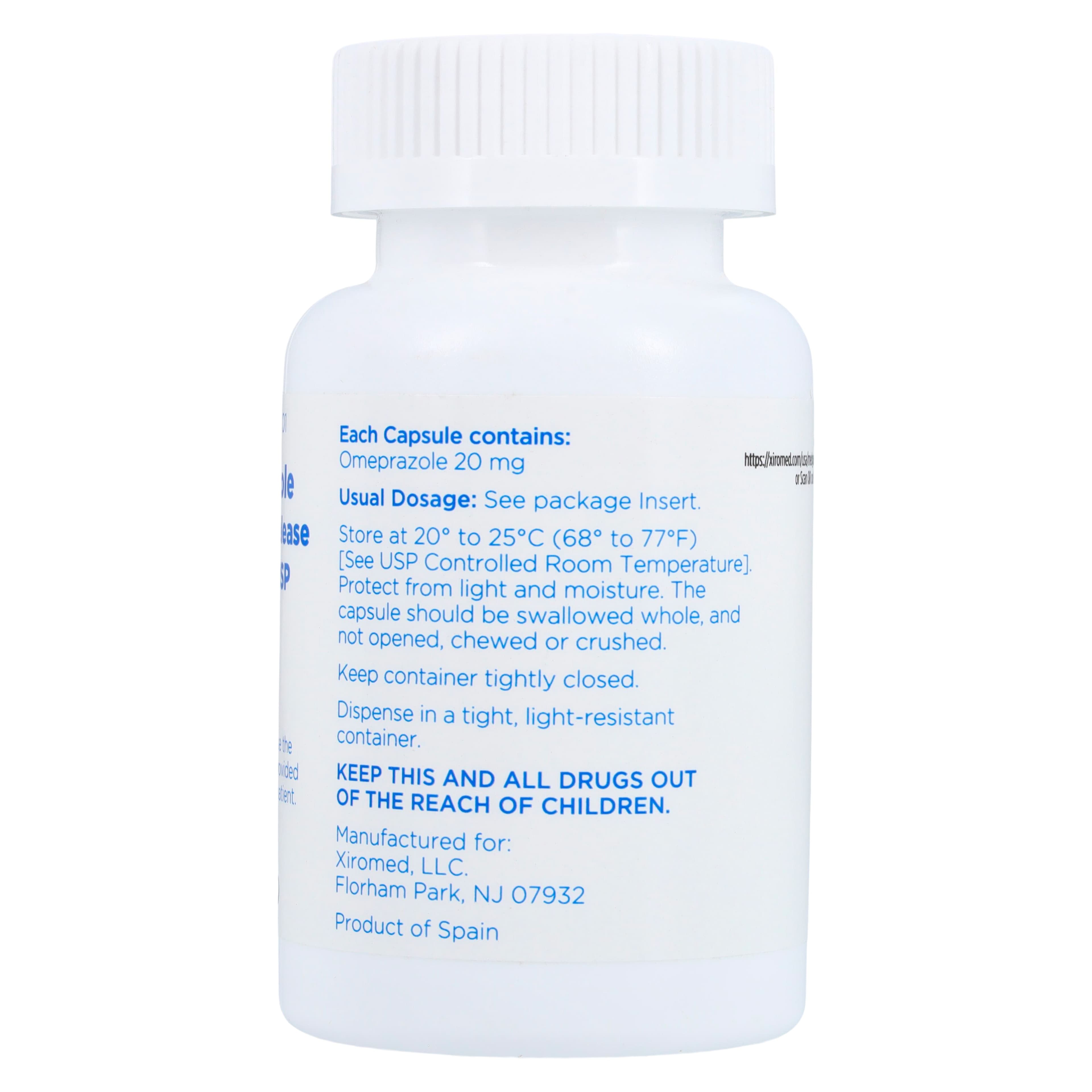Omeprazole DR Capsules, 20mg, 100/Bottle thumbnail 2