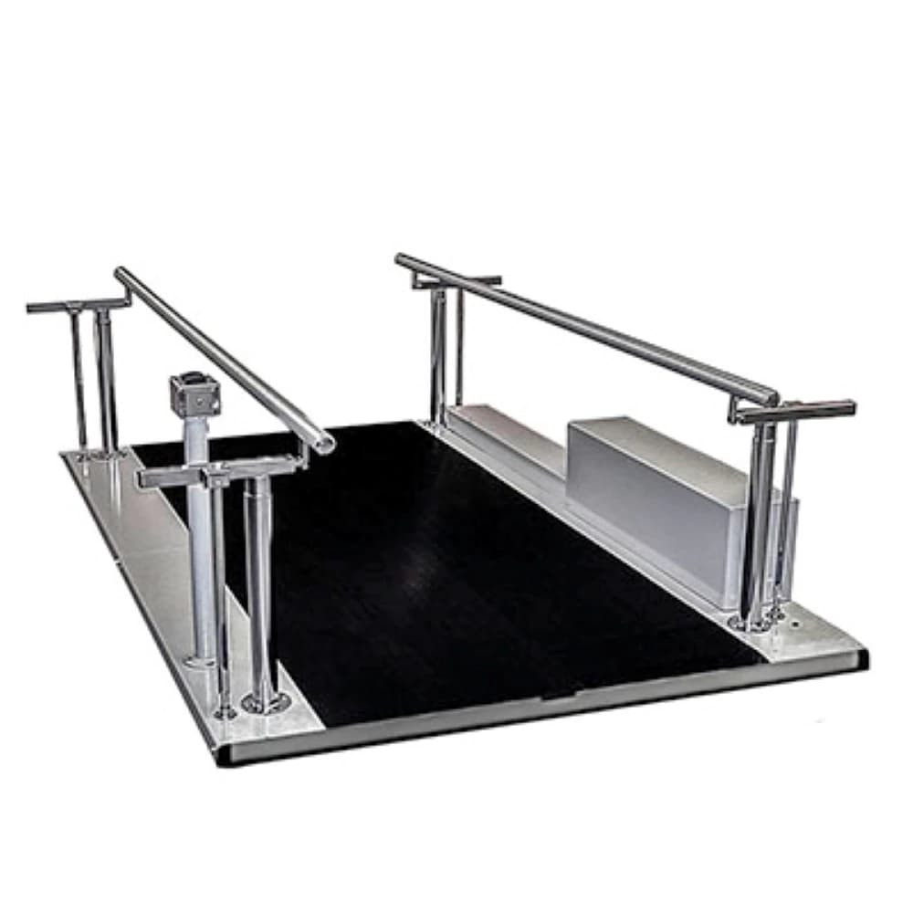 Tri W-G Bariatric Parallel Bars, 10' x 54", Pearl Gray - Bars Parallel Tri W-G Bariatri - Image 1