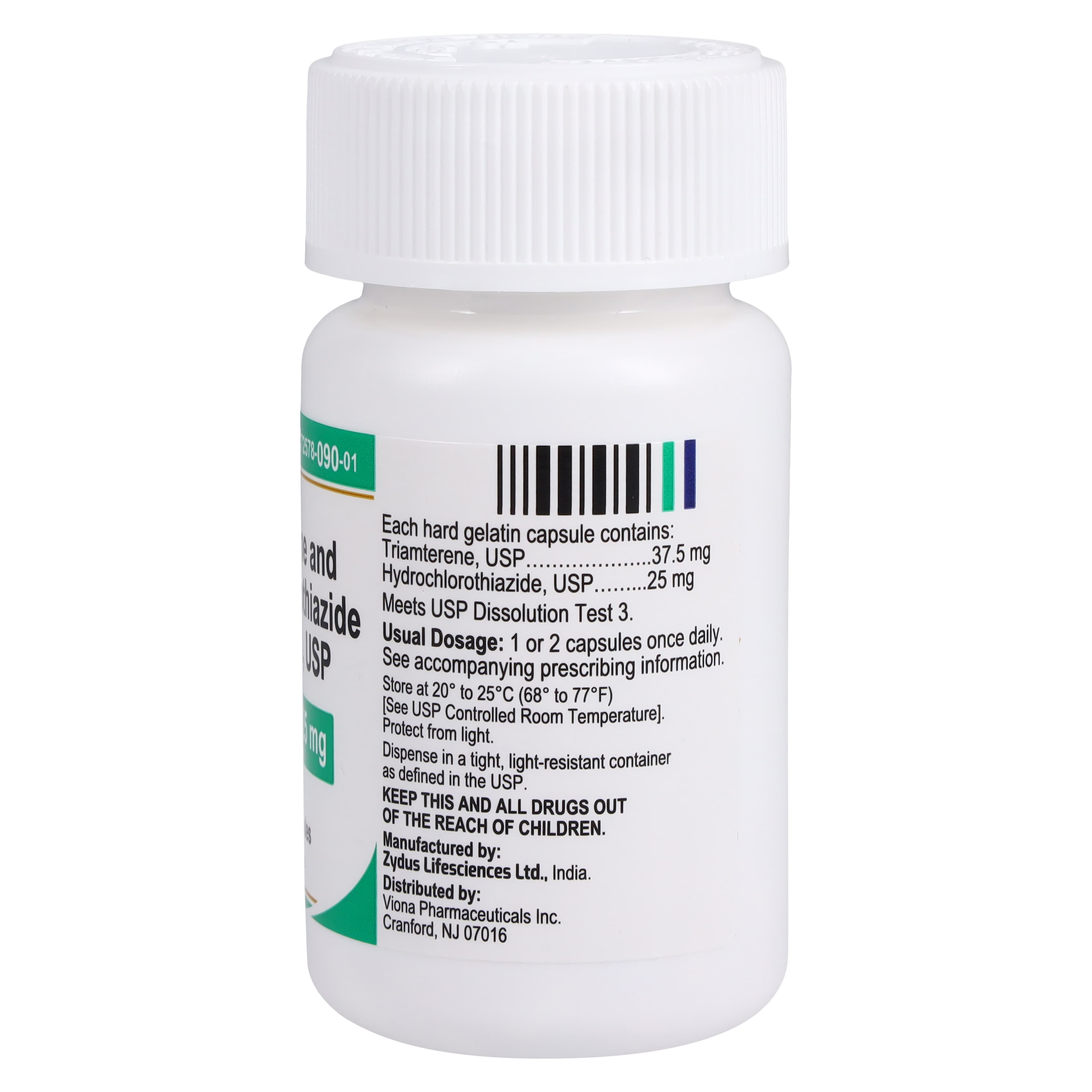 Triamterene/HCTZ Capsules 37.5mg/25mg, 100/Bottle thumbnail 2
