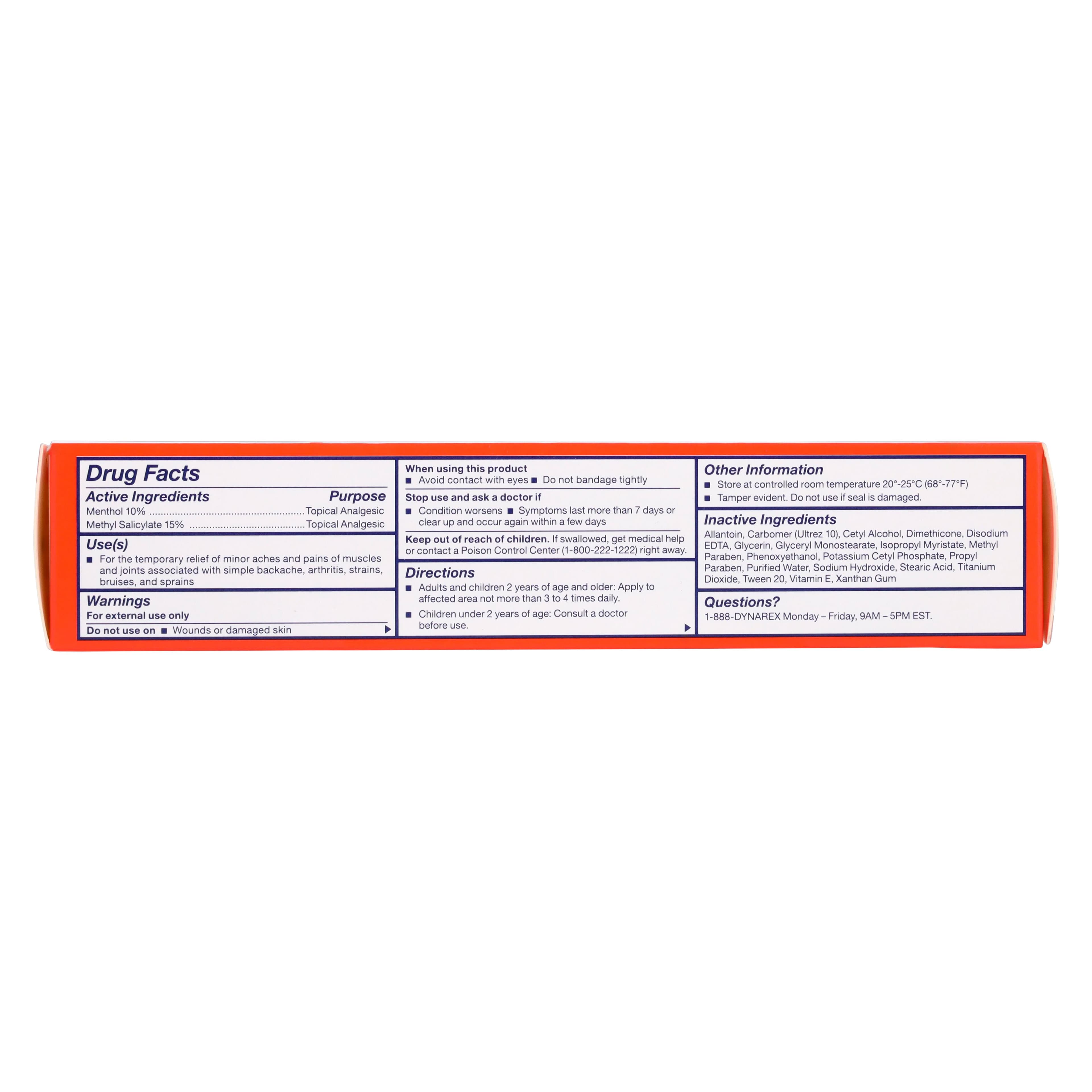 Dynarex Analgesic Balm Greaseless, 3 oz Tube thumbnail 5