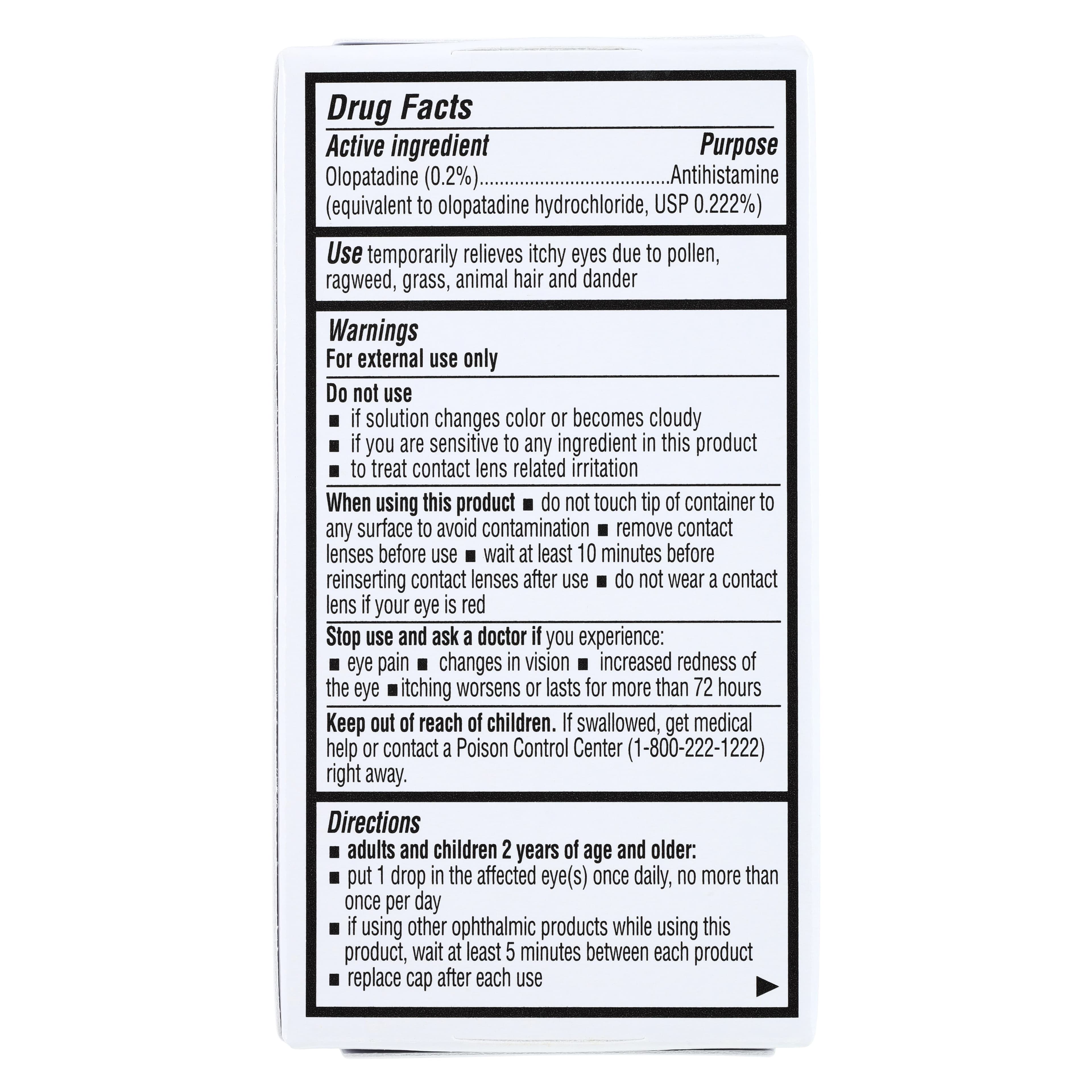 Olopatadine HCl Ophthalmic Solution 0.2%, 2.5 mL/Bottle thumbnail 3