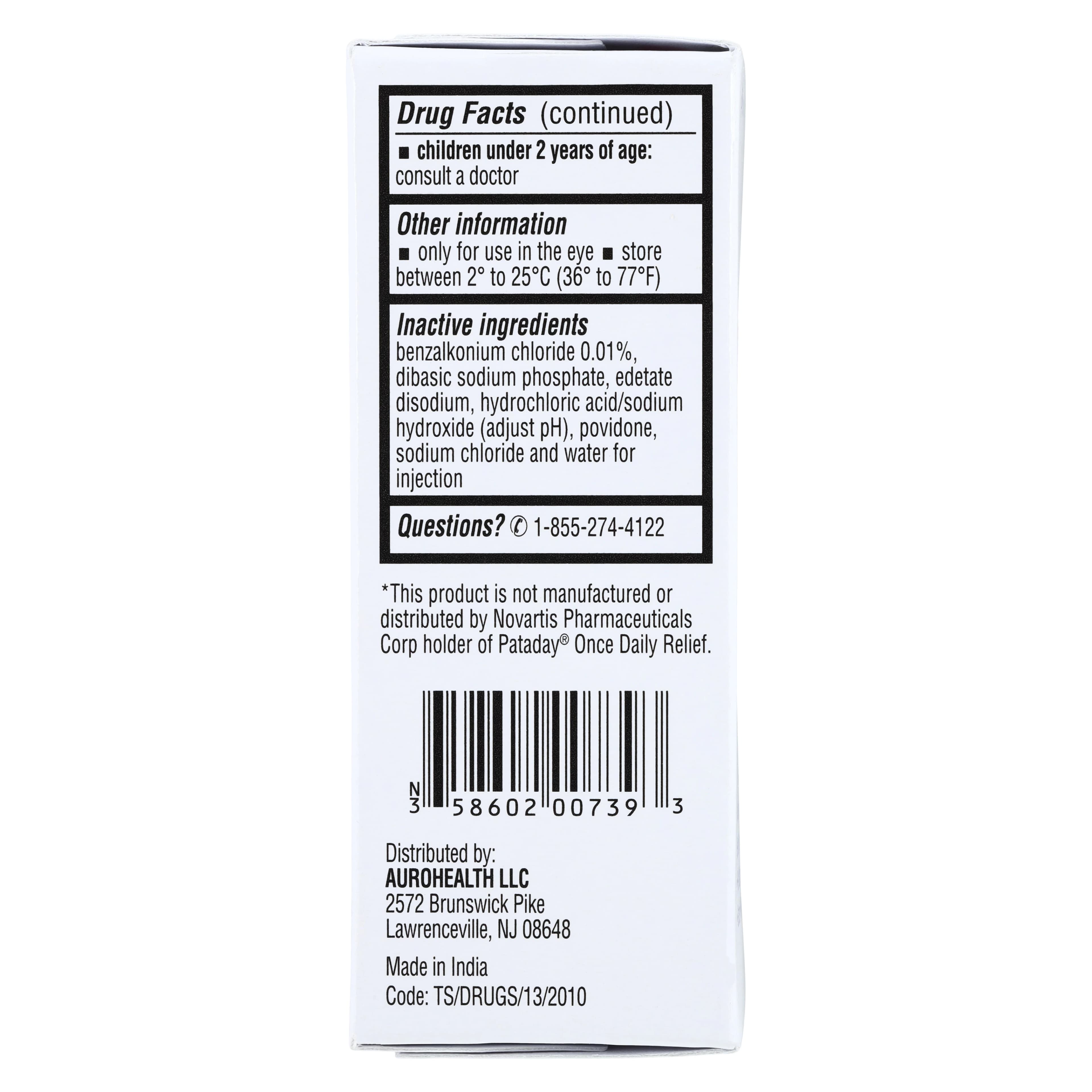 Olopatadine HCl Ophthalmic Solution 0.2%, 2.5 mL/Bottle thumbnail 4