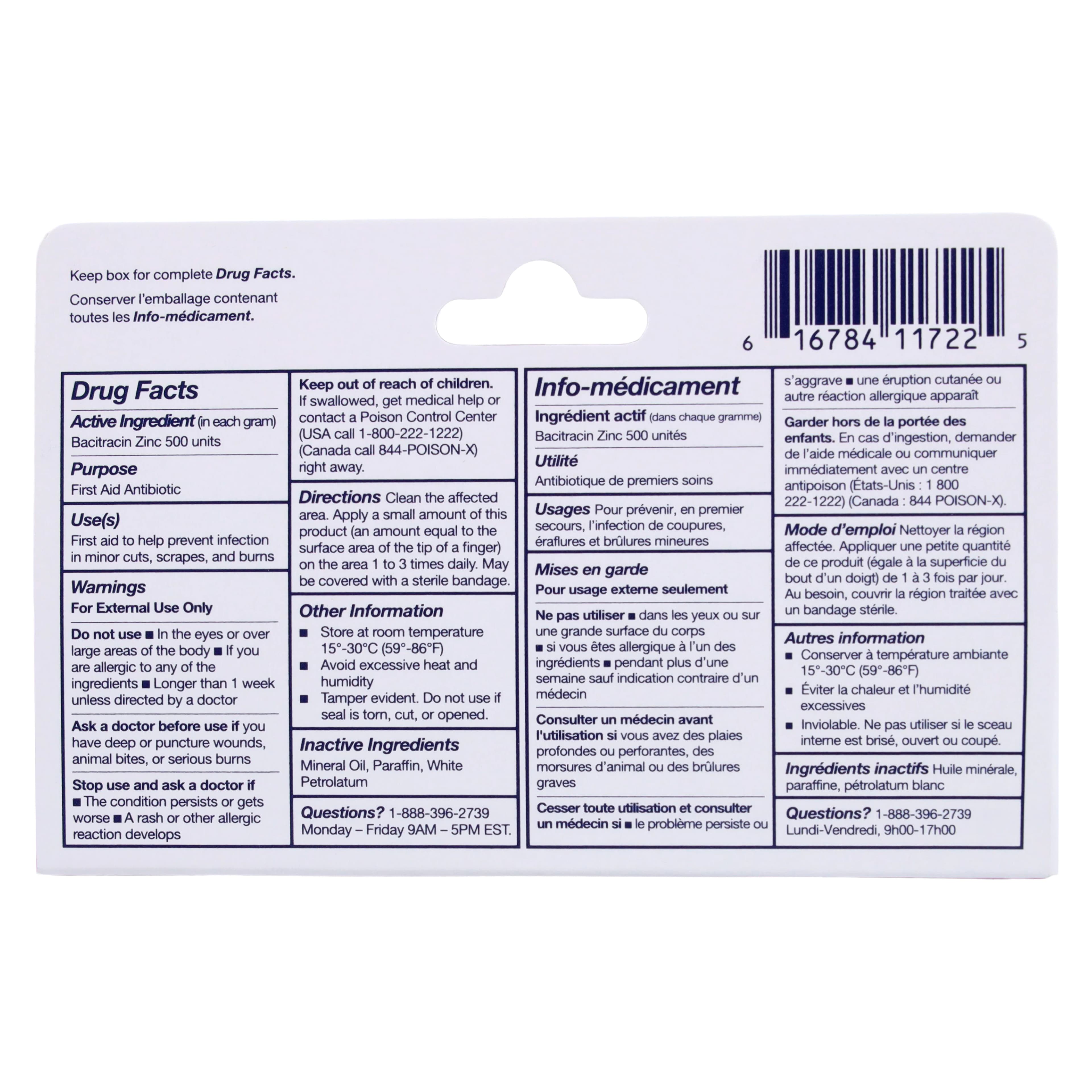 Dynarex Bacitracin Zinc Ointment, 500 units/g, 0.5 oz Tube thumbnail 5