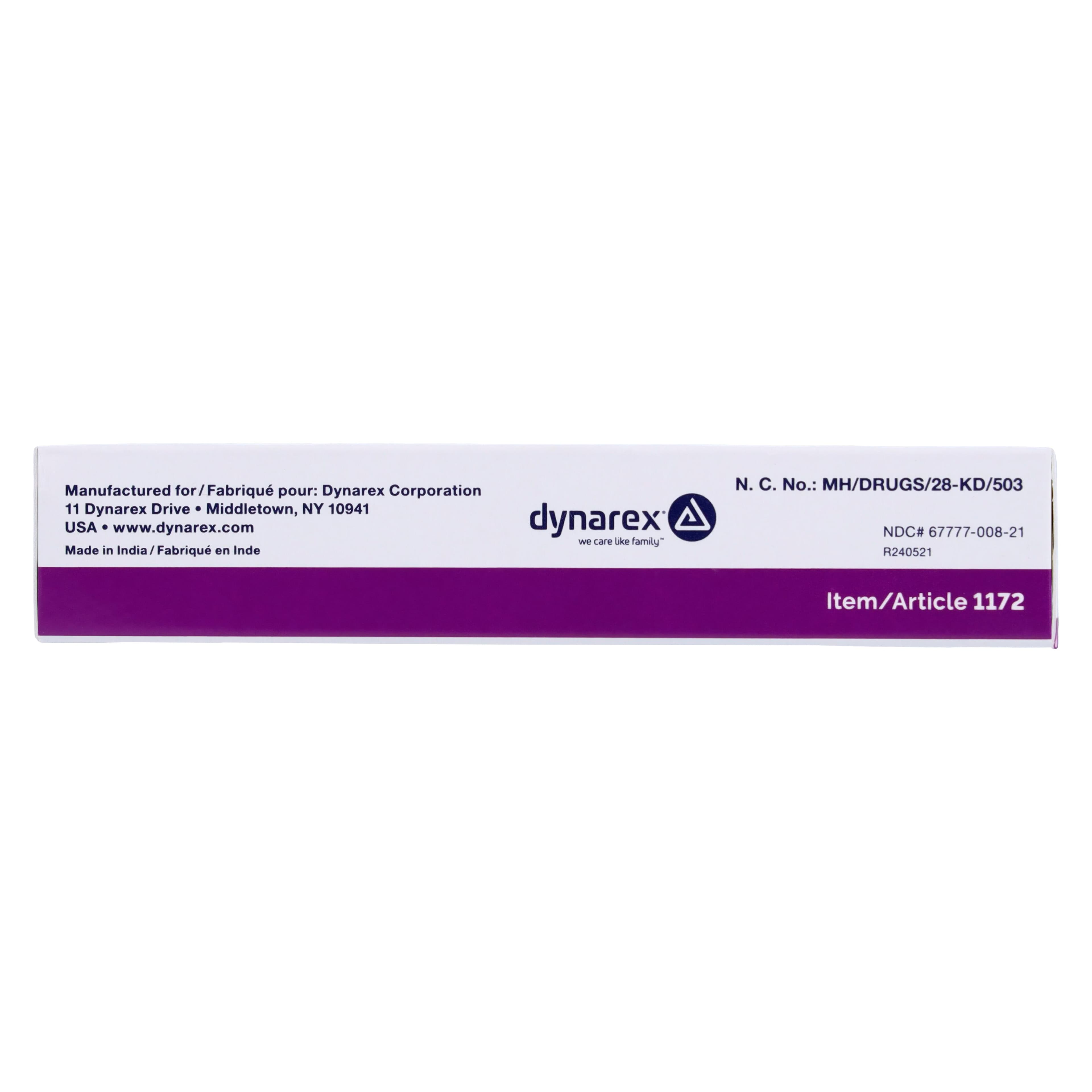 Dynarex Bacitracin Zinc Ointment, 500 units/g, 0.5 oz Tube thumbnail 6