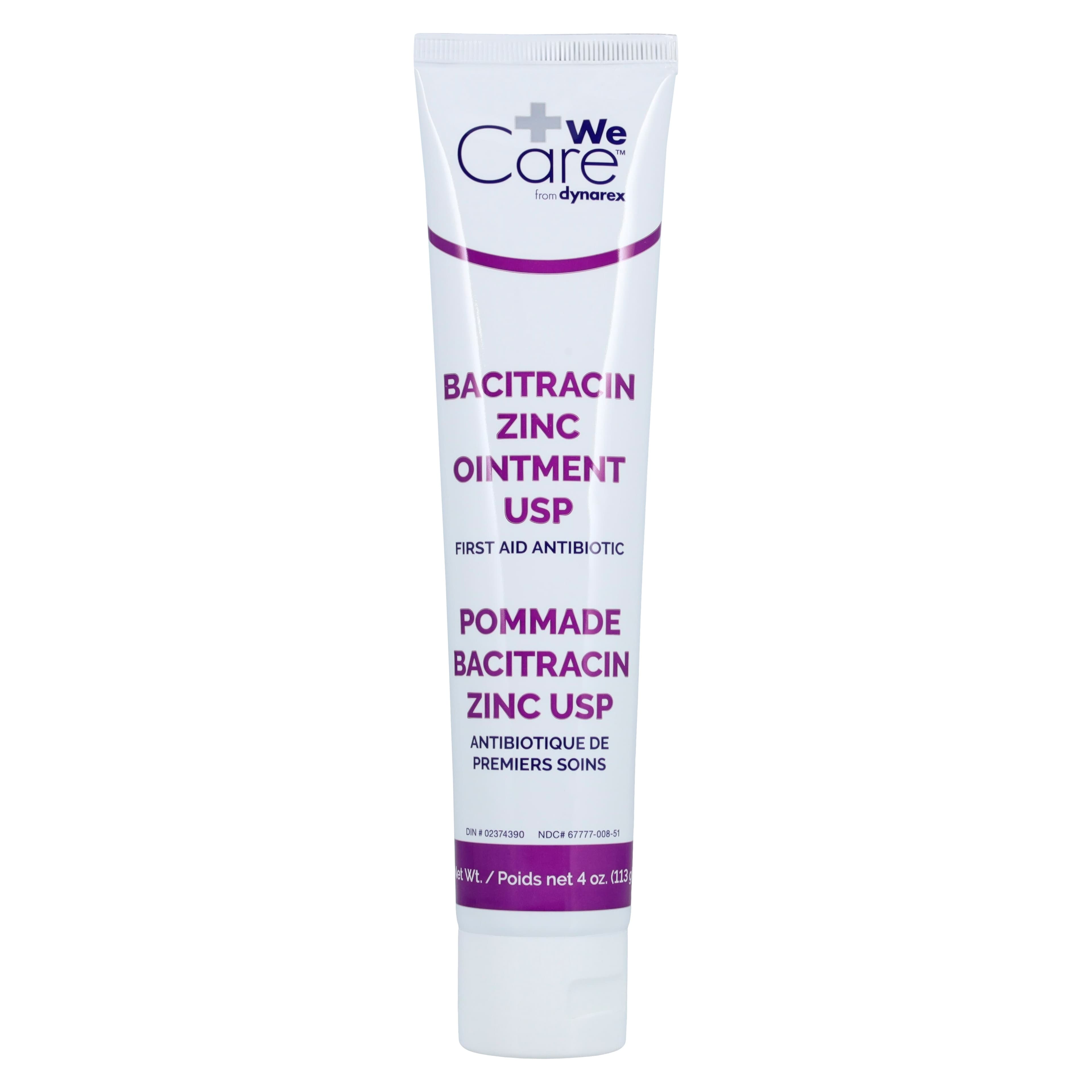 Dynarex Bacitracin Zinc Ointment, 500 Units/g, 4 oz Tube thumbnail 3