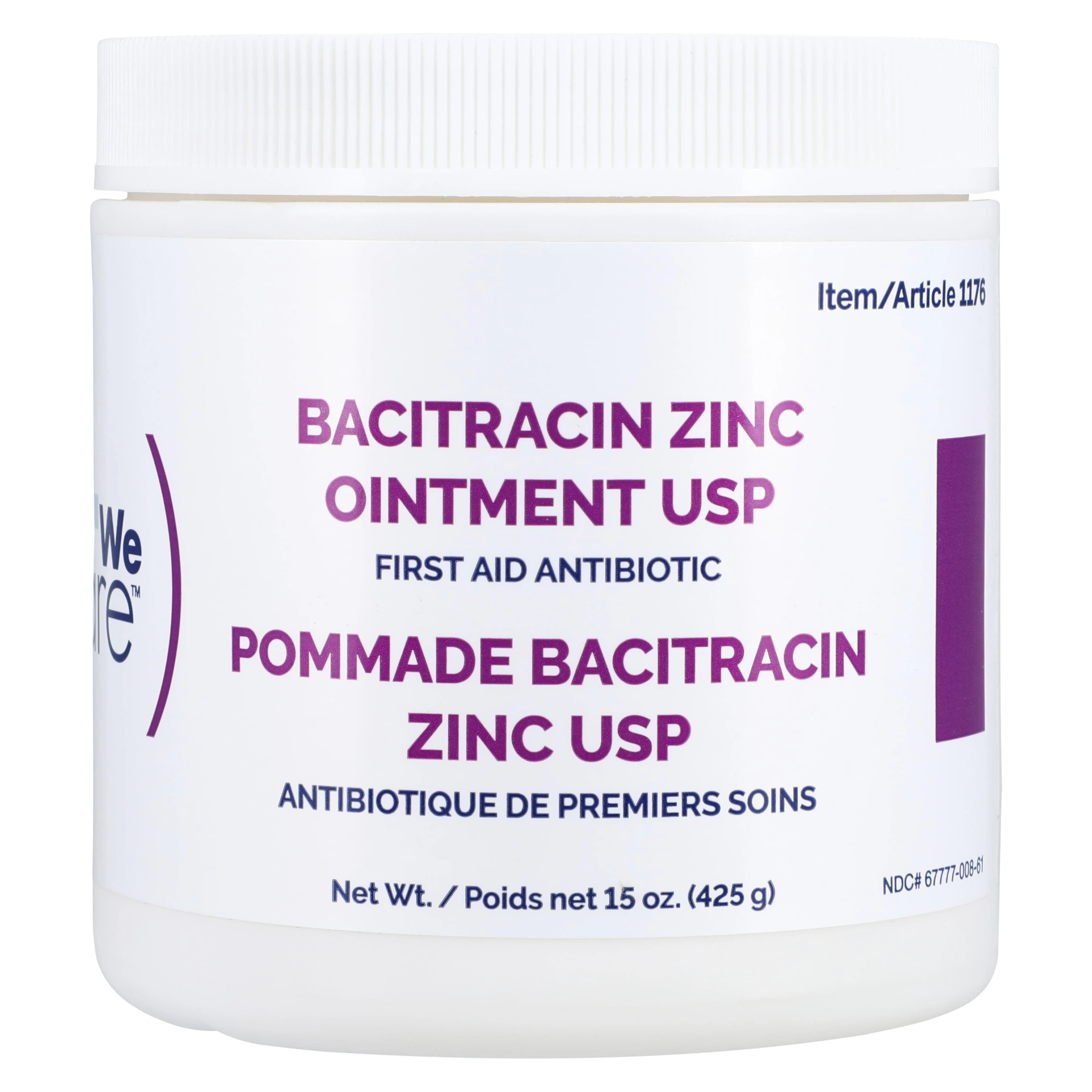 Dynarex Bacitracin Zinc Ointment, 500 units/g, 15 oz Jar - Bacitracin Zinc Ointment - Image 1