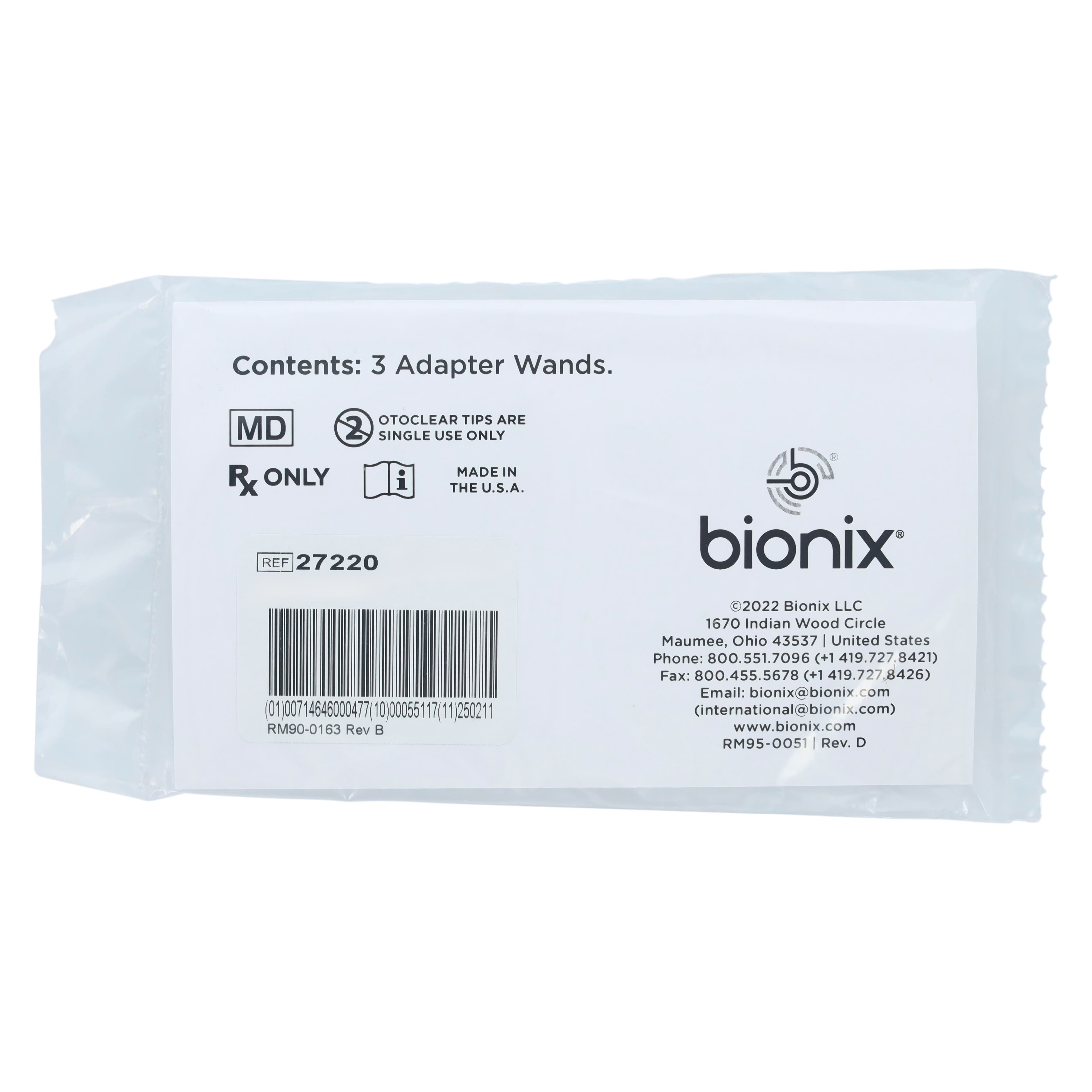 Bionix OtoClear Ear Irrigation Adapter Wand, White, Reusable, Latex-Free, 3/Bag thumbnail 5