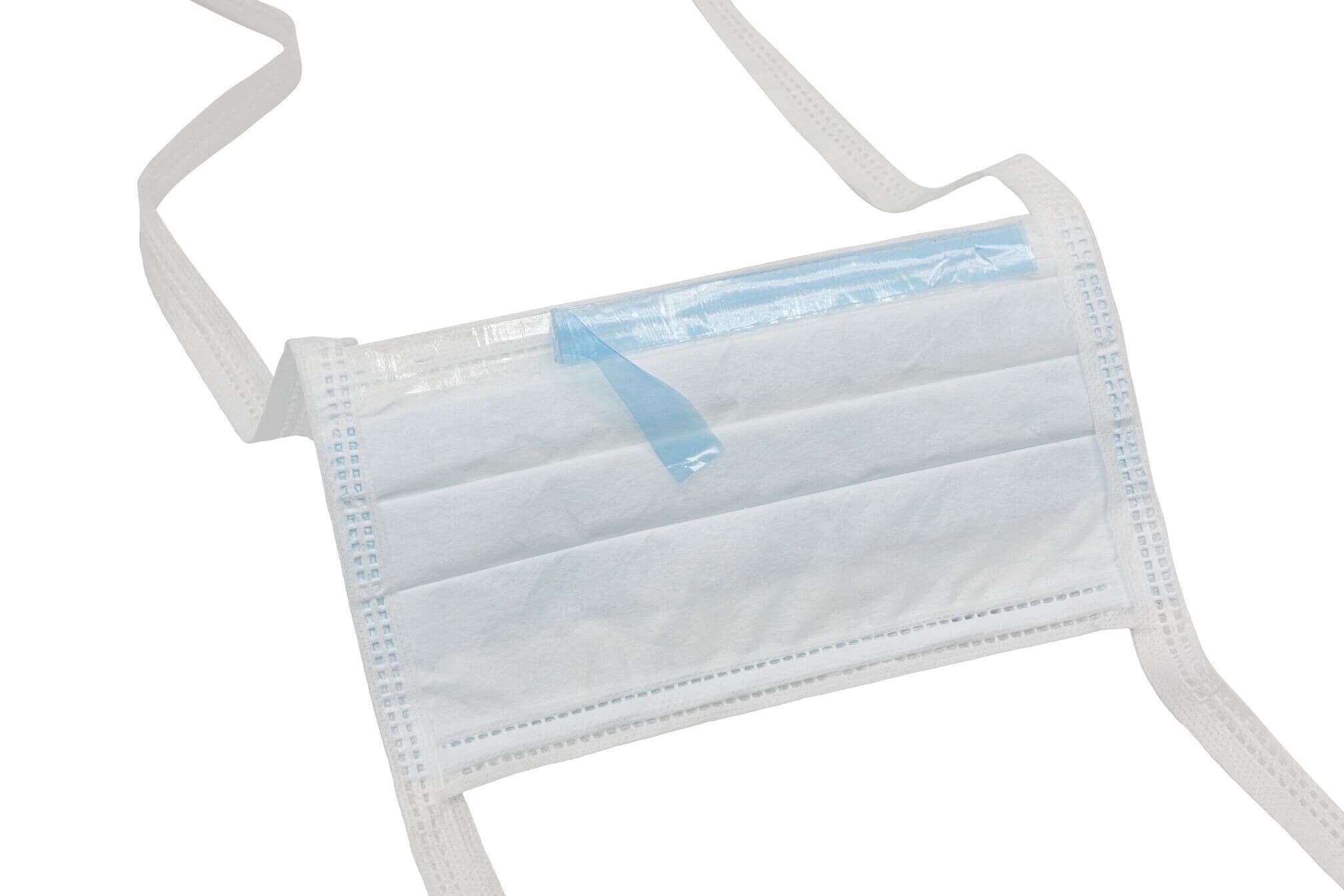 Cardinal Health Surgical Mask, ASTM Level 3, Anti-Fog, Blue/White, 300/Case - Mask Surgical ASTM - Image 1
