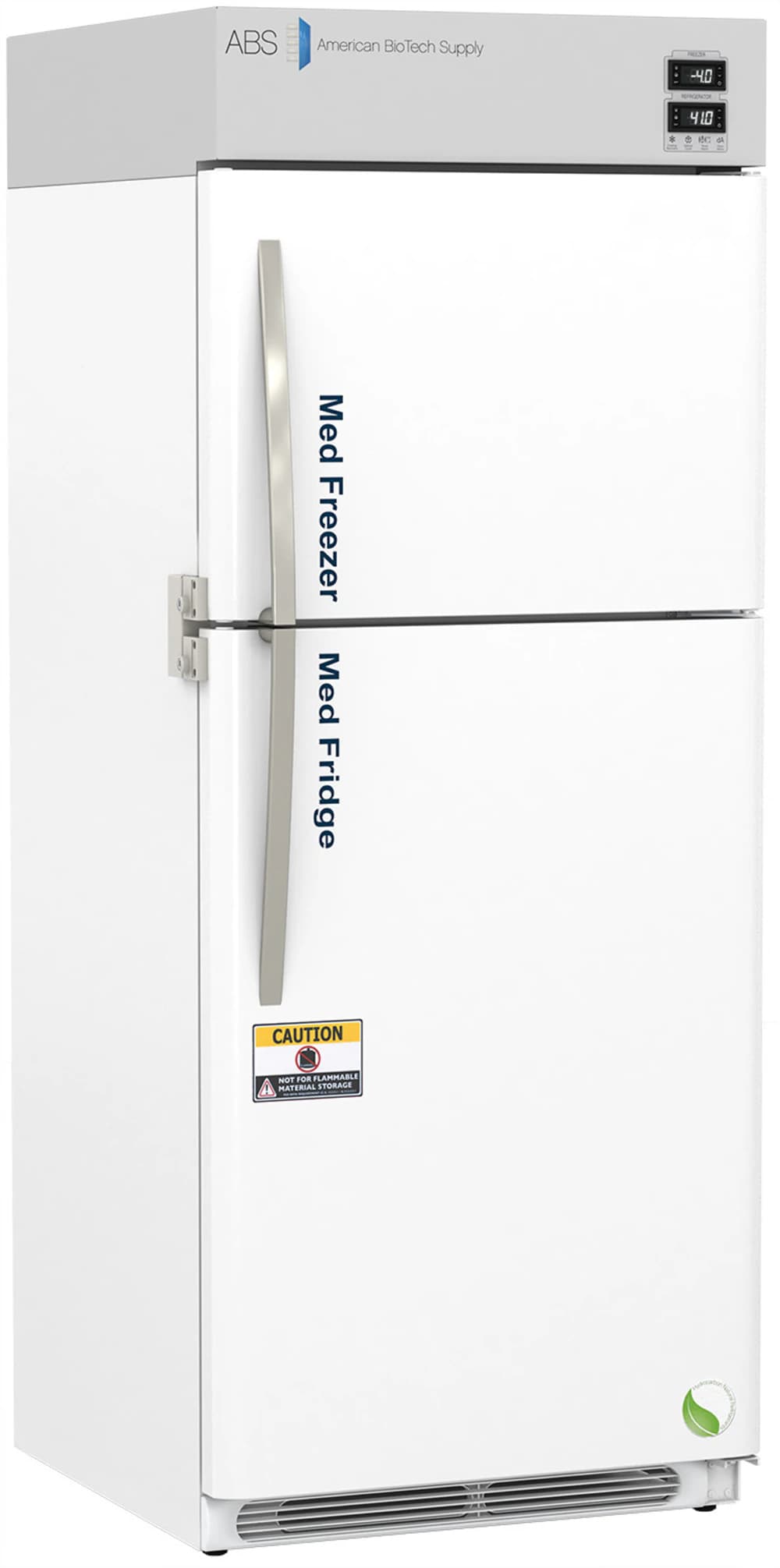 American Biotech Supply Pharmacy Refrigerator, 16 Cu Ft, Double Door, Right Hinge, Auto Defrost - Refrigerator Pharmacy 16Cu Ft - Image 1