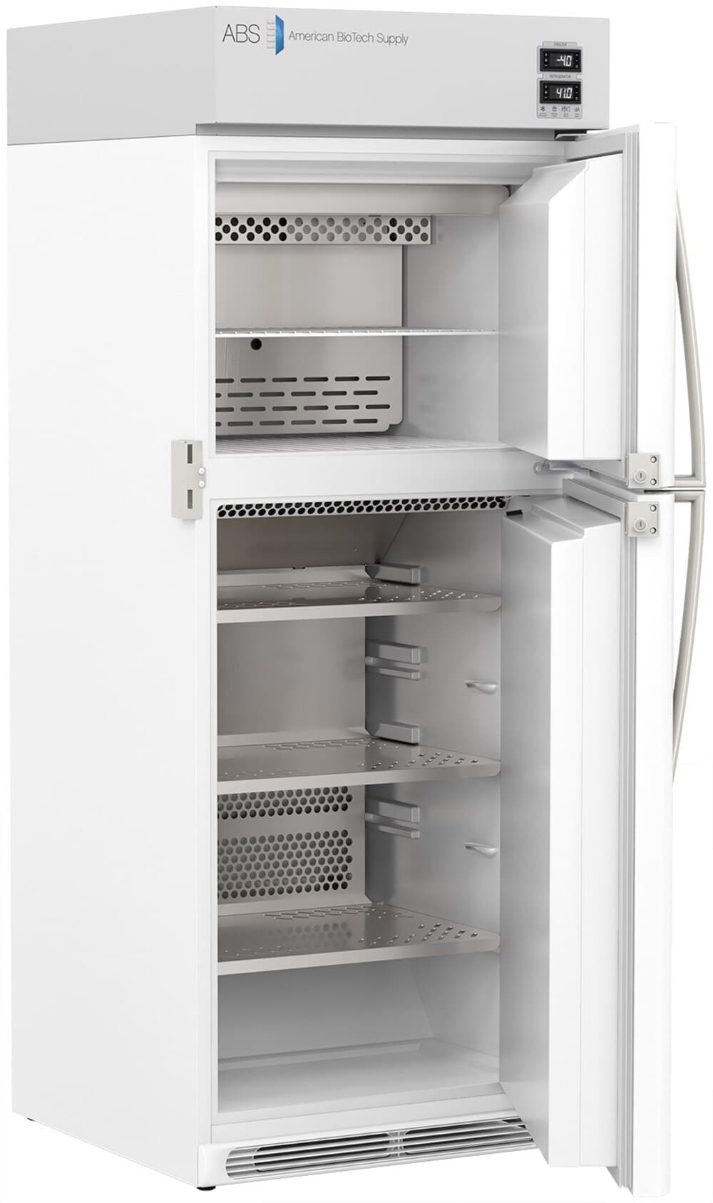 American Biotech Supply Pharmacy Refrigerator, 16 Cu Ft, Double Door, Right Hinge, Auto Defrost thumbnail 2