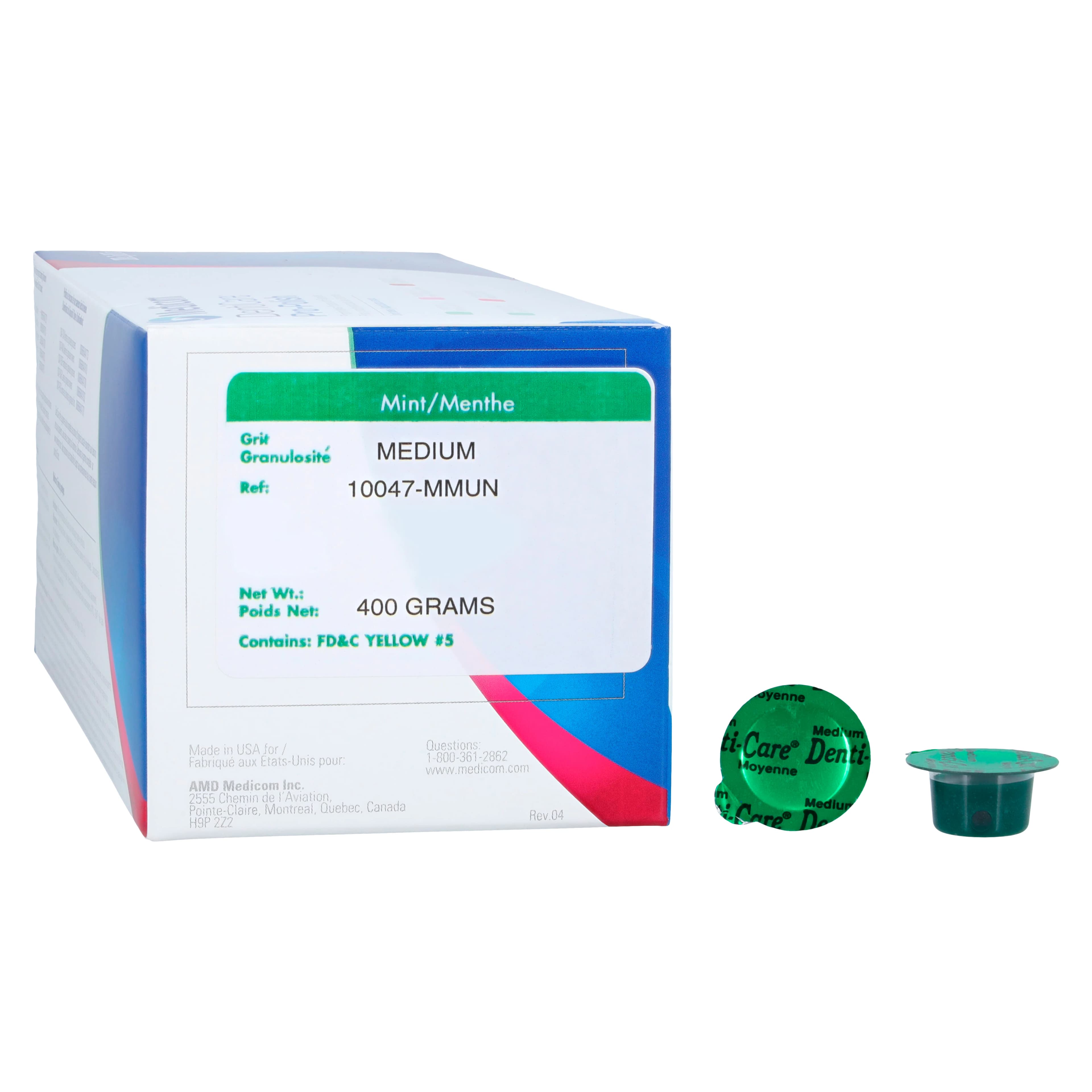DentiCare Pro-Polish Prophylaxis Paste, Medium Grit, Mint, Unit Dose, 200/Box - Pro-Polish Prophylaxis Paste Mint Medium 200/Box - Image 1