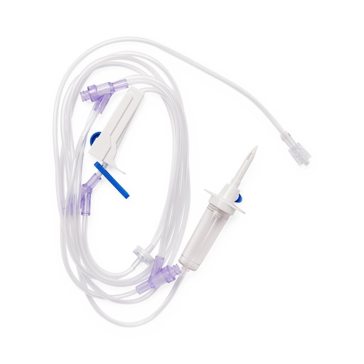 Medline IV Administration Set with 3 Needle-Free Ports, 15 Drops/mL, 112" Length, 50/Case thumbnail 2