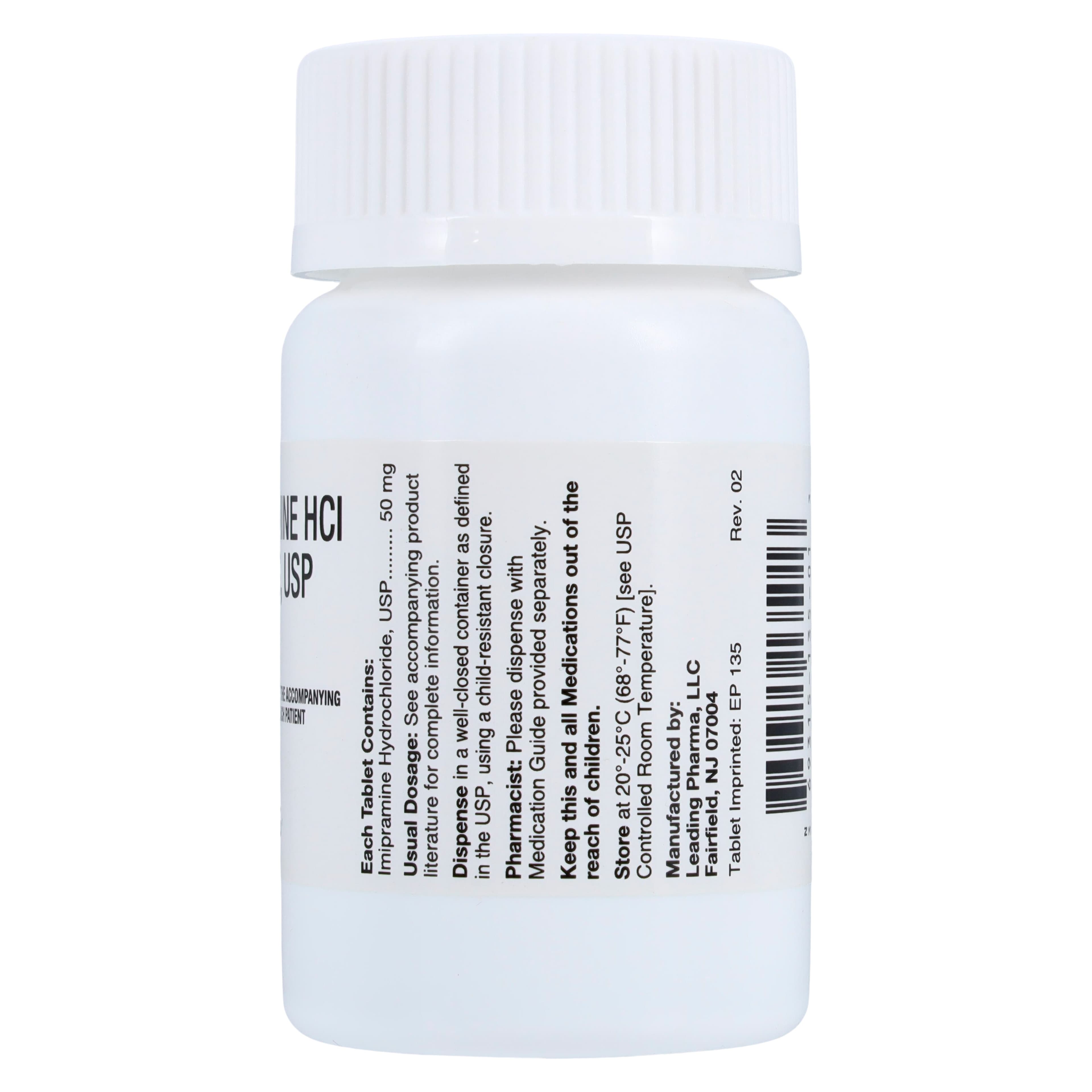 Imipramine HCl Tablets 50 mg, 100 Count Bottle thumbnail 2