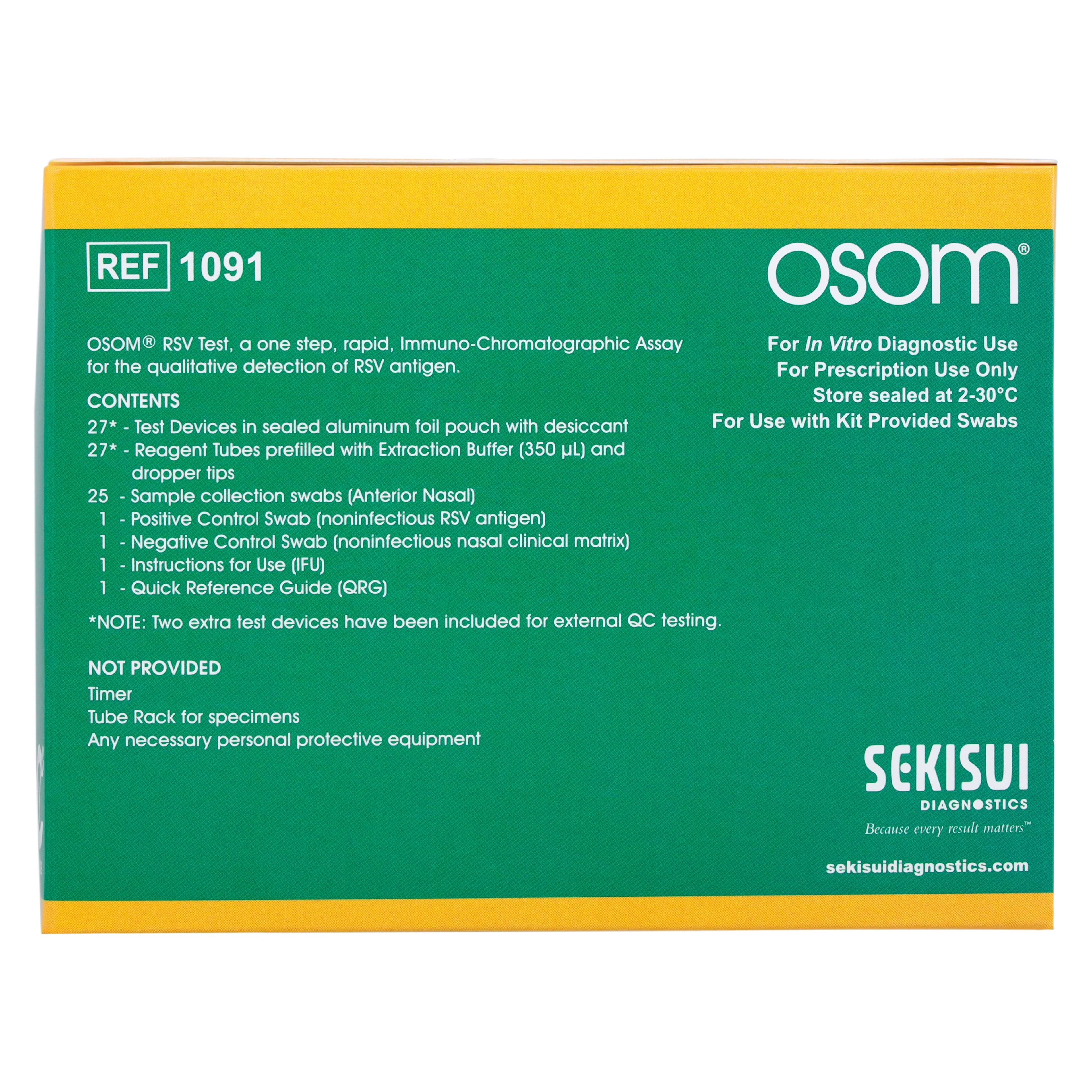 OSOM RSV Test Kit, CLIA Waived, 25 Tests/Box thumbnail 13