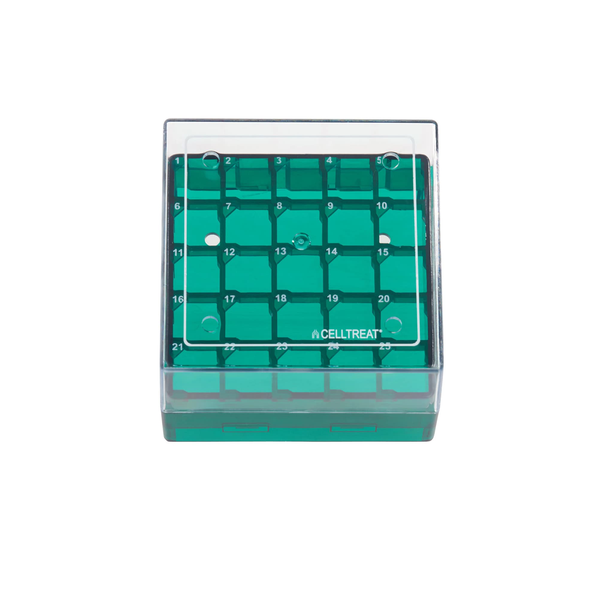 Celltreat Cryogenic Vial Storage Box, 25 Places, 5/Case - Cryogenic Vial Storage 25 Box - Image 1