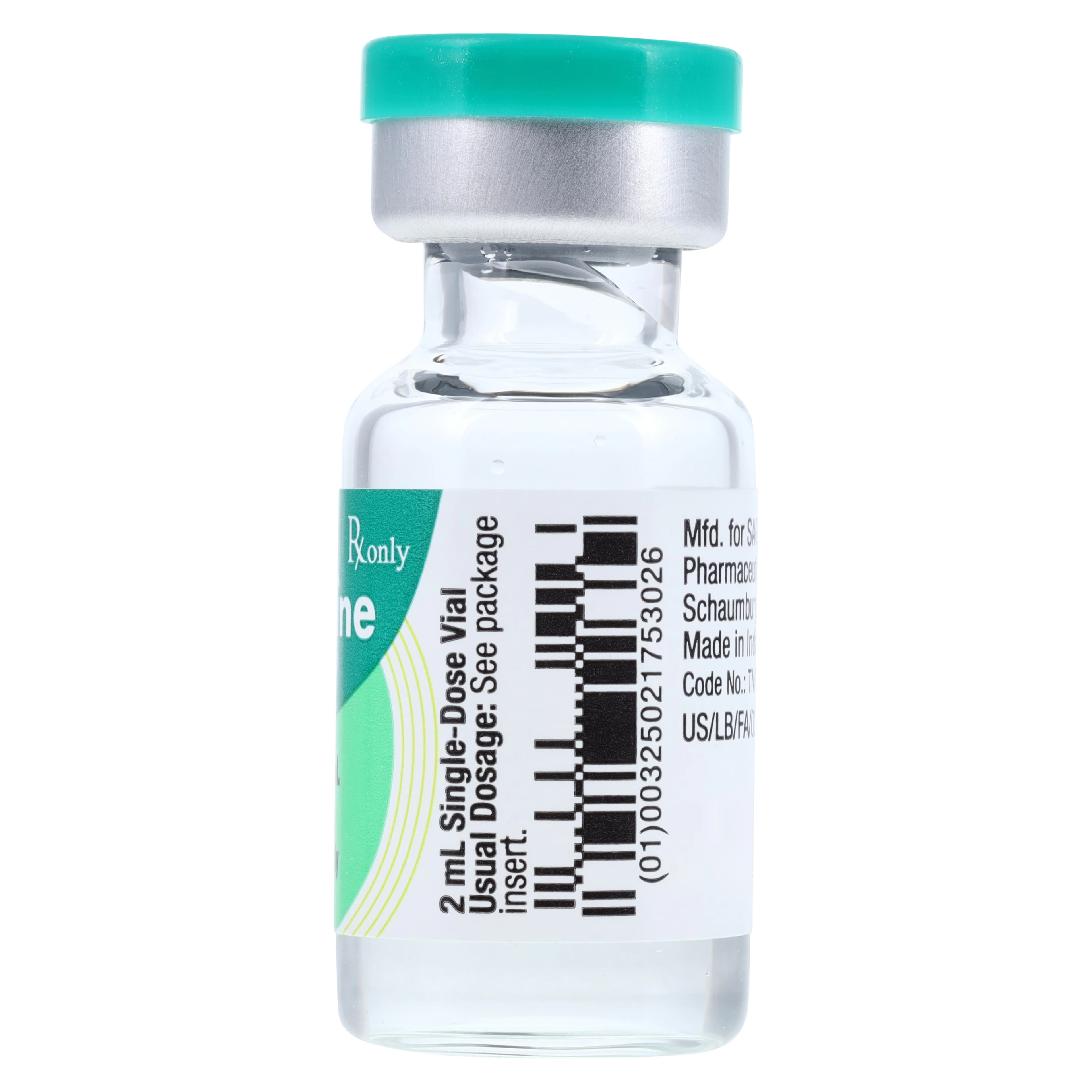 Famotidine Injection 10mg/mL SDV 2mL, 25/Package, Sagent Pharmaceuticals thumbnail 4