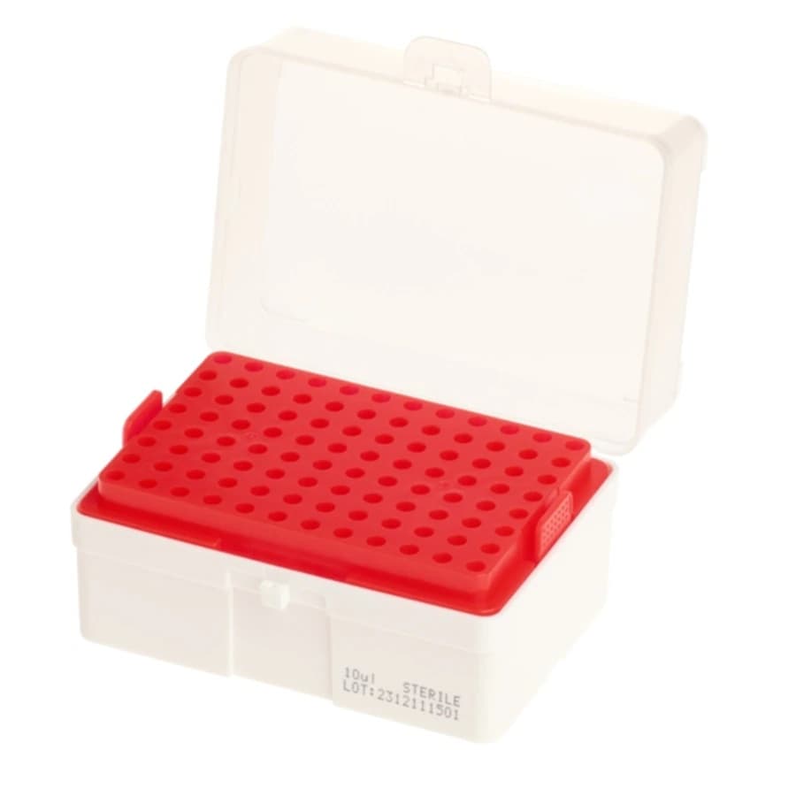 Celltreat Empty Pipette Tip Rack, Polypropylene, Gray, 10 µL, 20/Case - Rack Empty Pipette Poly 10uL - Image 1