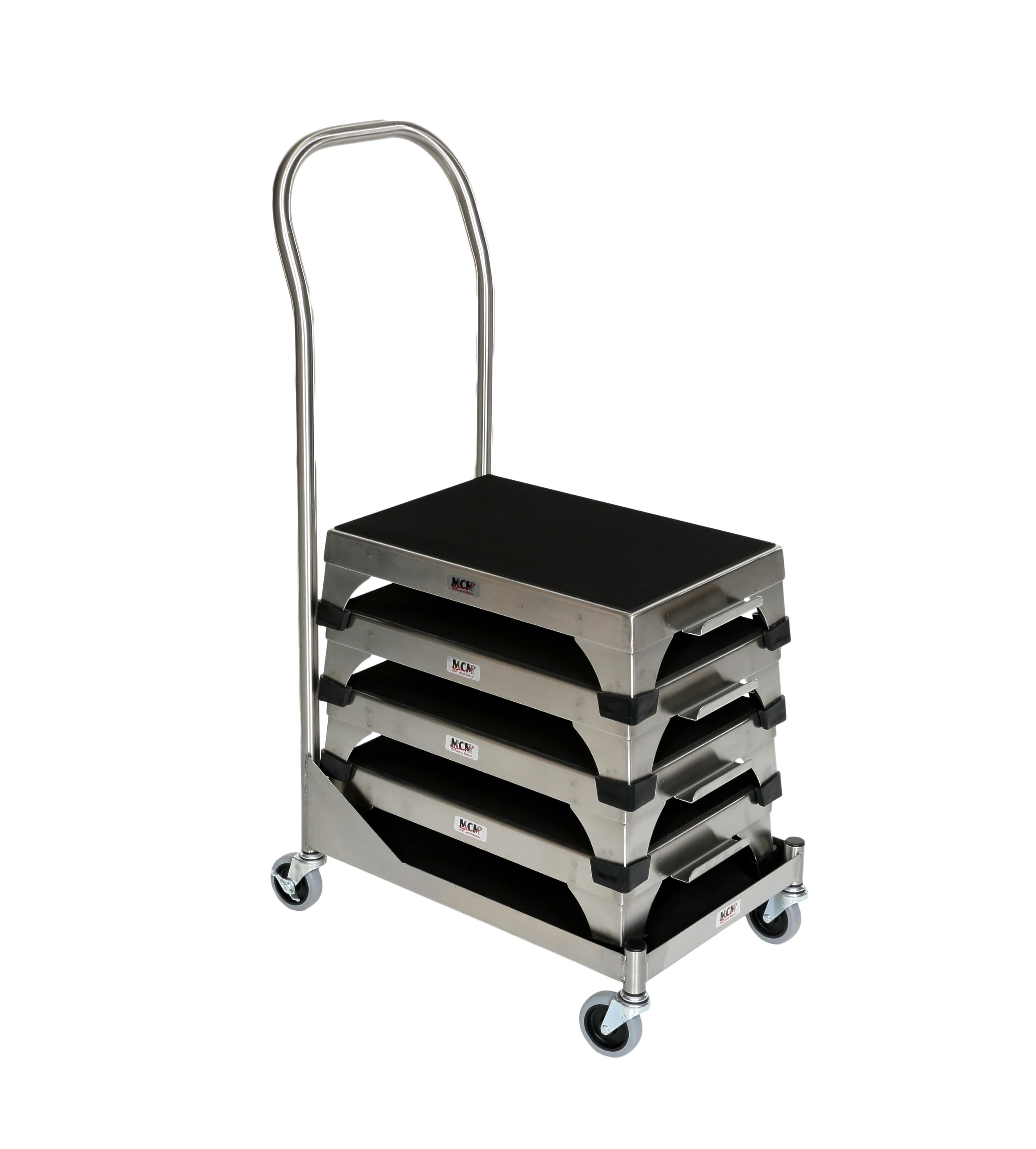 Acral Med Cart for MCM140 Step Stool, Stackable, 4 x 3" Casters with 2 Locking thumbnail 2