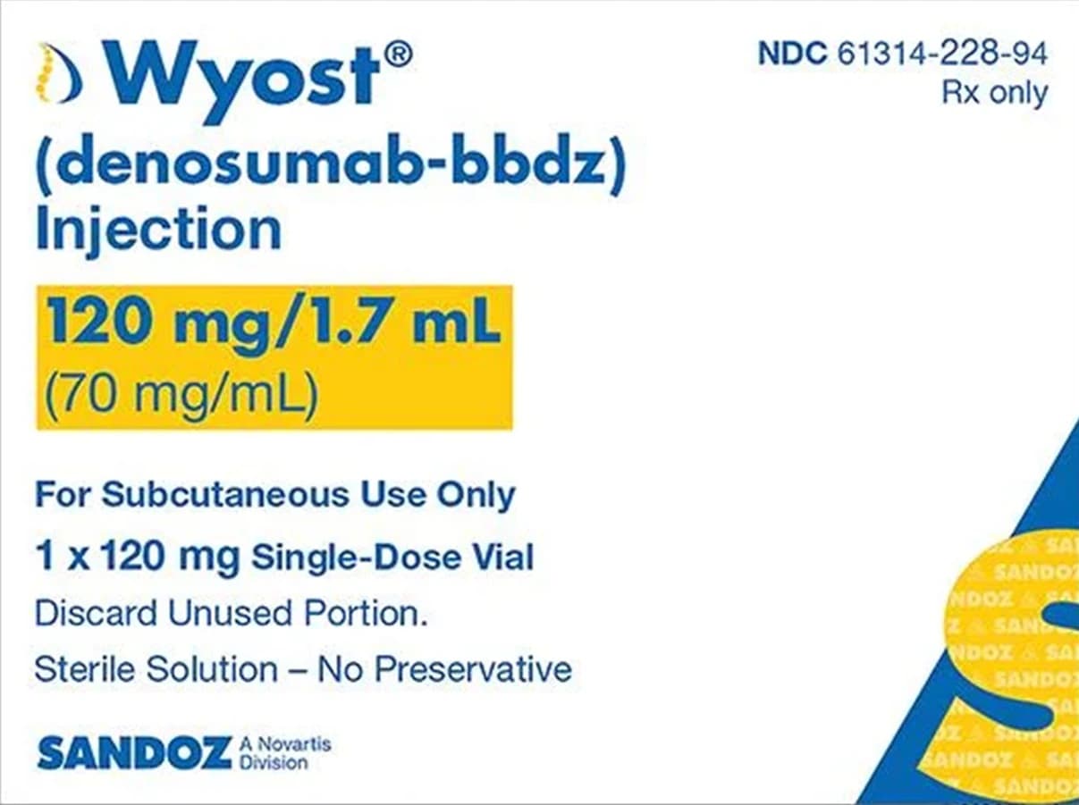 Wyost (denosumab-bddz) Injection, 120 mg Single-Dose Vial, 1.7 mL - Wyost Injection SDV 1.7ml - Image 1