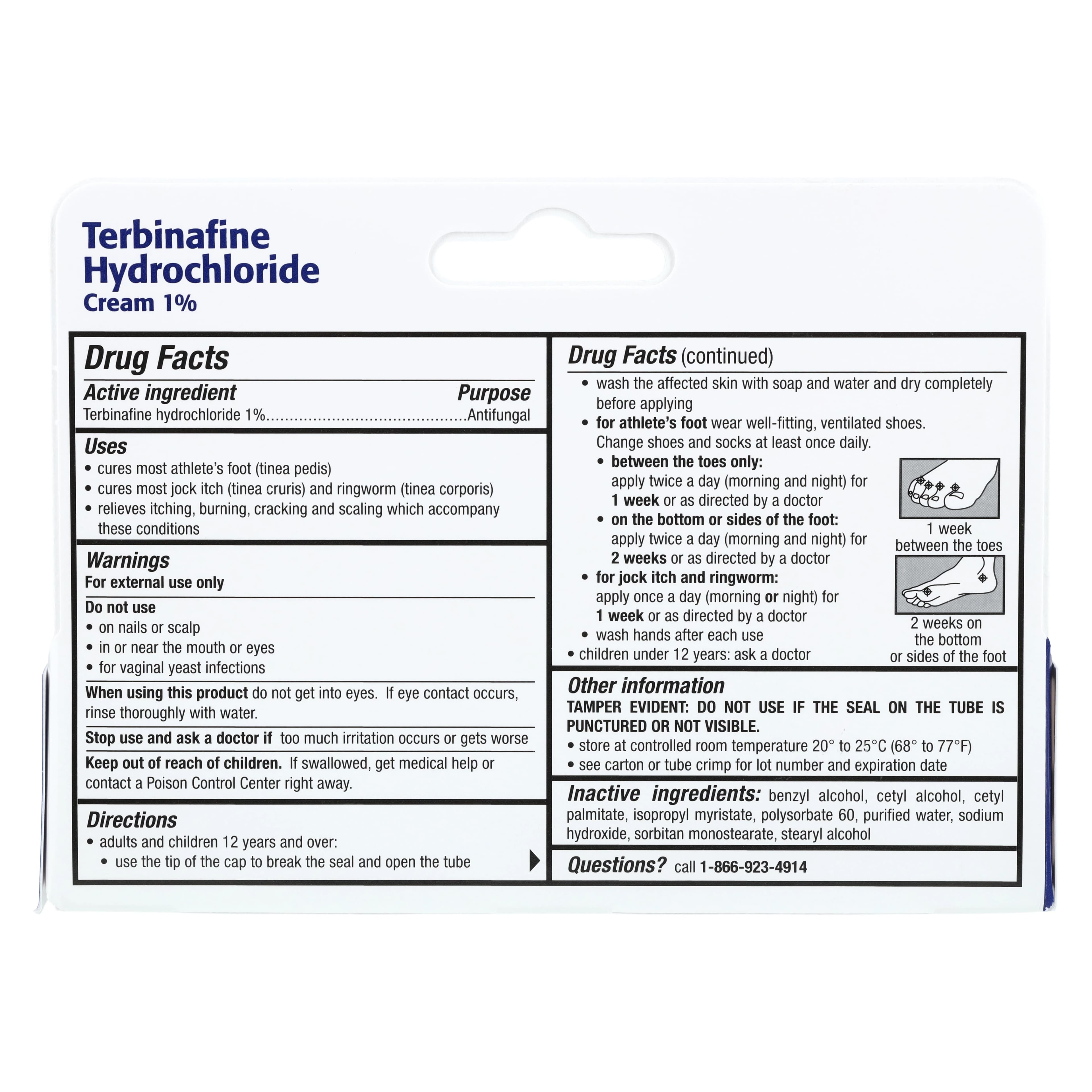 Terbinafine HCl Cream 1%, 1 oz Tube, OHM Laboratories thumbnail 2