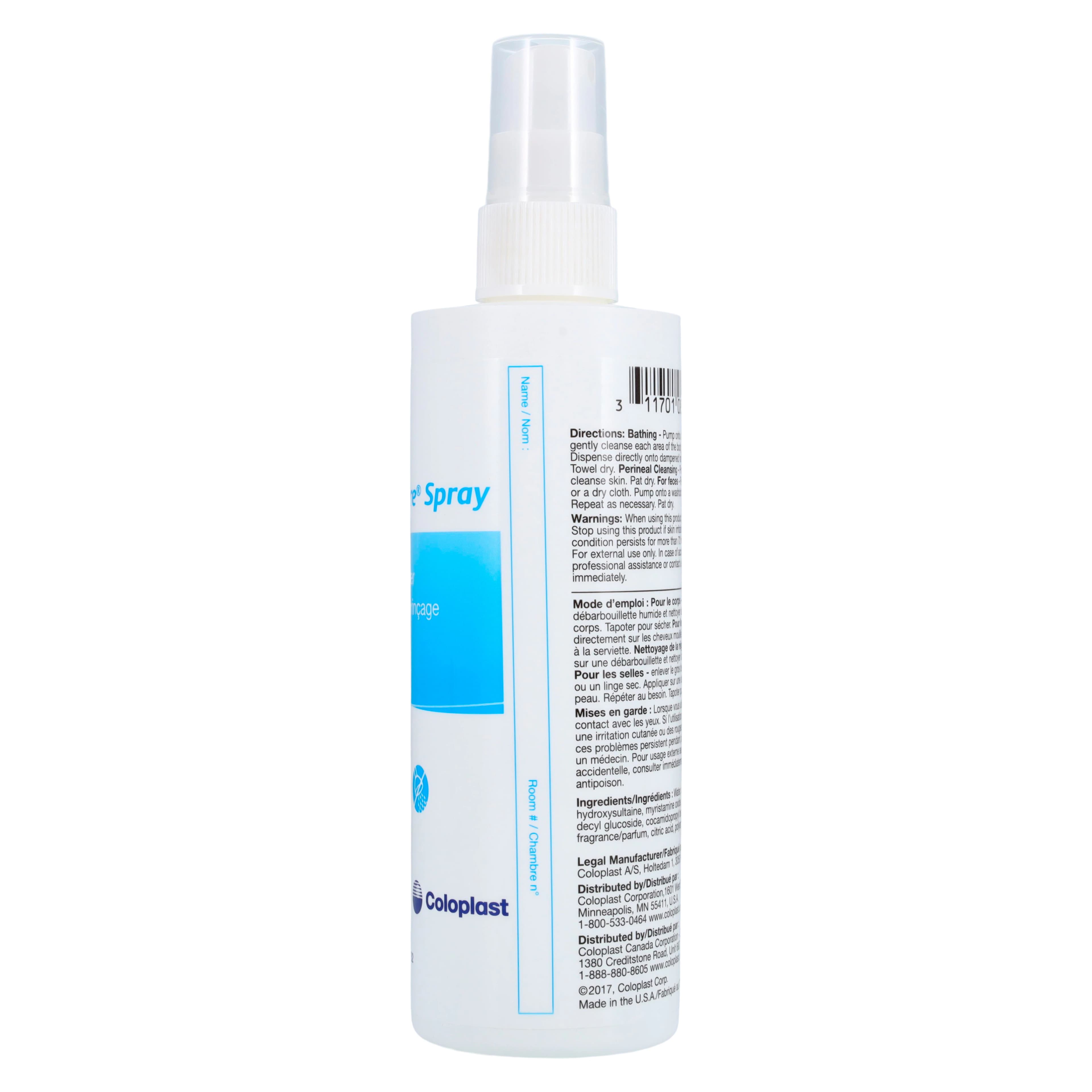 Coloplast Bedside-Care No Rinse Shampoo/Body Wash Spray, Scented, Alcohol-Free, 8.1 oz Bottle thumbnail 3