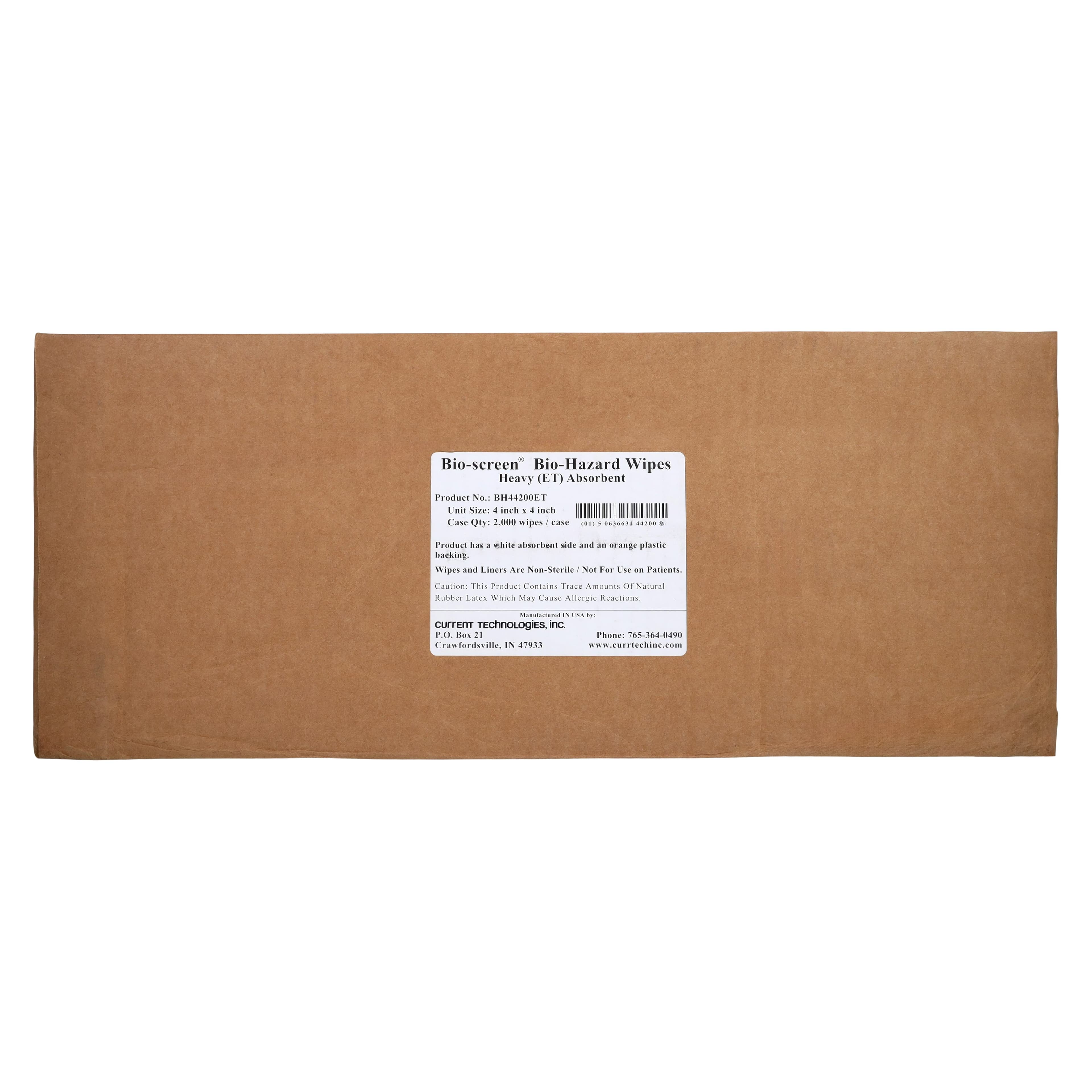 Bio-Screen Biohazard Wipes, 4 in x 4 in, 2000/Case thumbnail 2