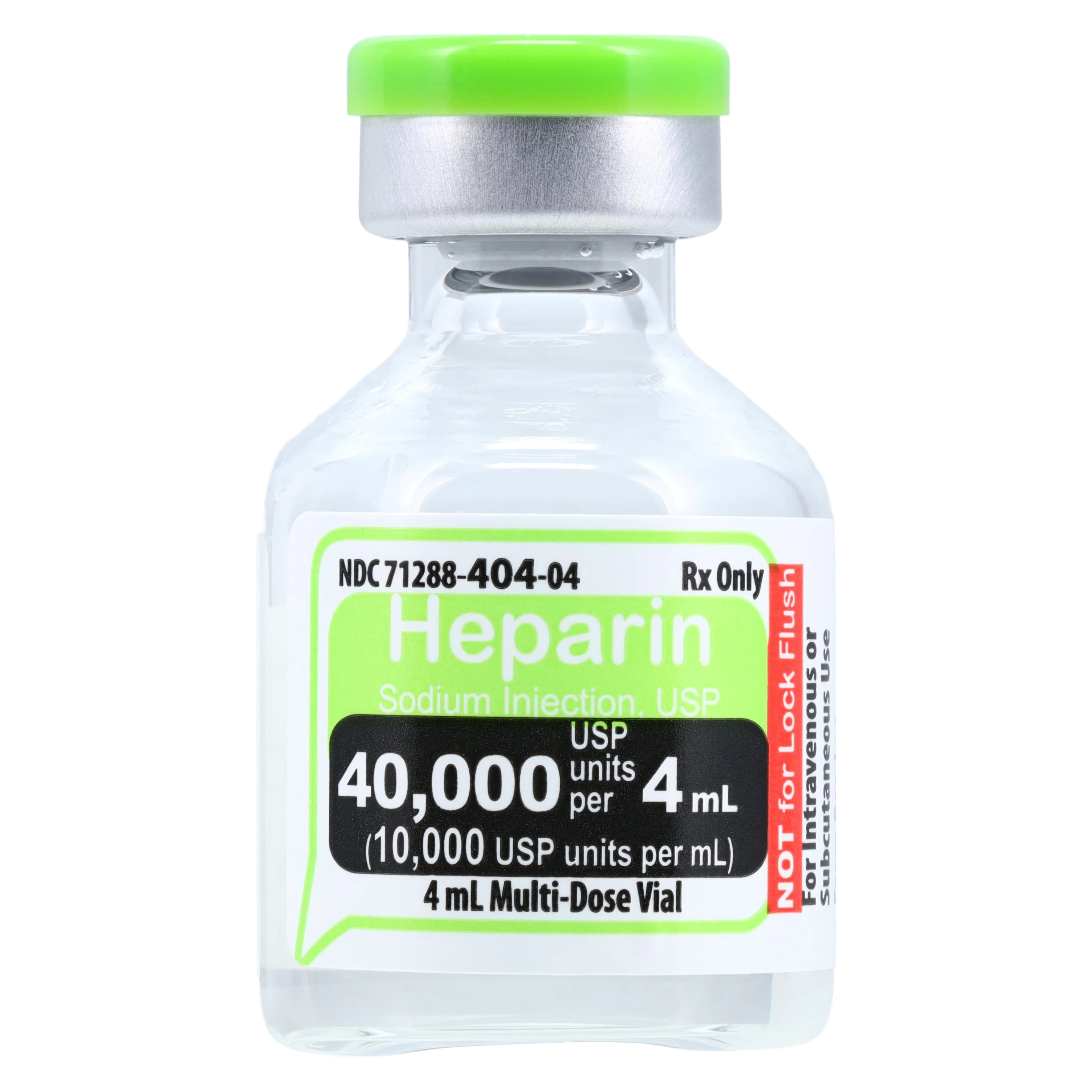 Heparin Sodium (Pork) Injection, 10,000 USP Units/mL, Multiple-Dose Vial, 4 mL, 25/Package thumbnail 2