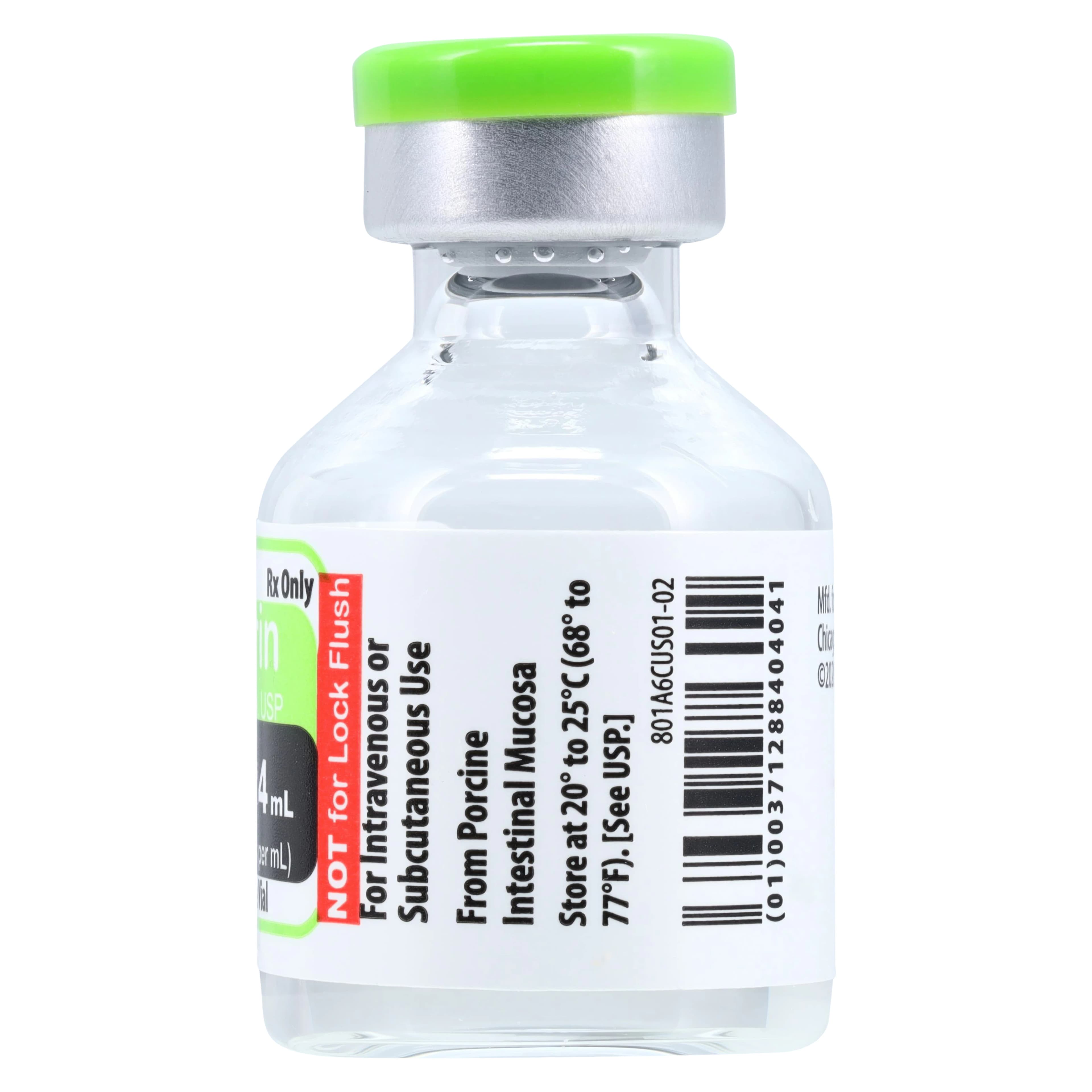 Heparin Sodium (Pork) Injection, 10,000 USP Units/mL, Multiple-Dose Vial, 4 mL, 25/Package thumbnail 3