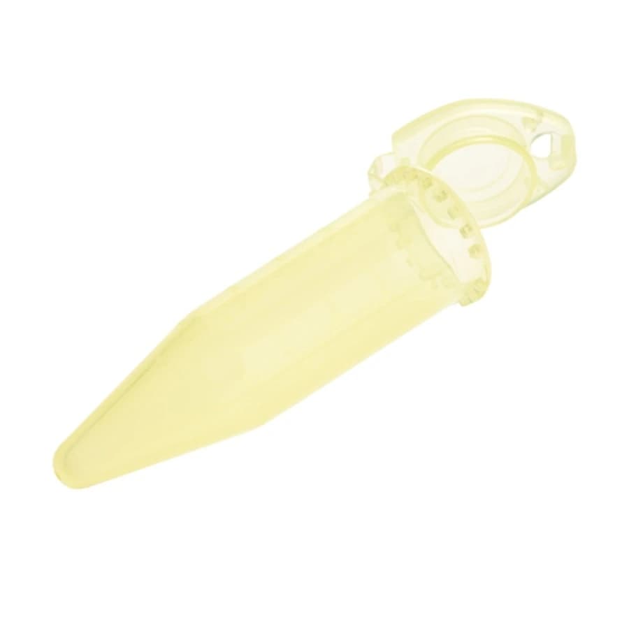 Celltreat Macro Centrifuge Tube, Snap Cap, Yellow, 5 mL, 100/Case - MacroCentrifuge Tube Yellow - Image 1
