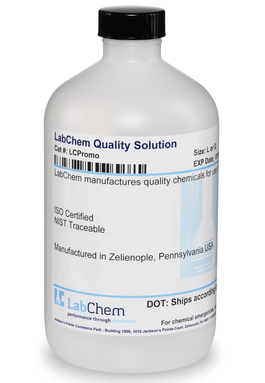 LabChem Sodium Hypochlorite Solution, 2.0-3.0%, 500mL, Certified - Solution Sodium Hypochlorite C - Image 1