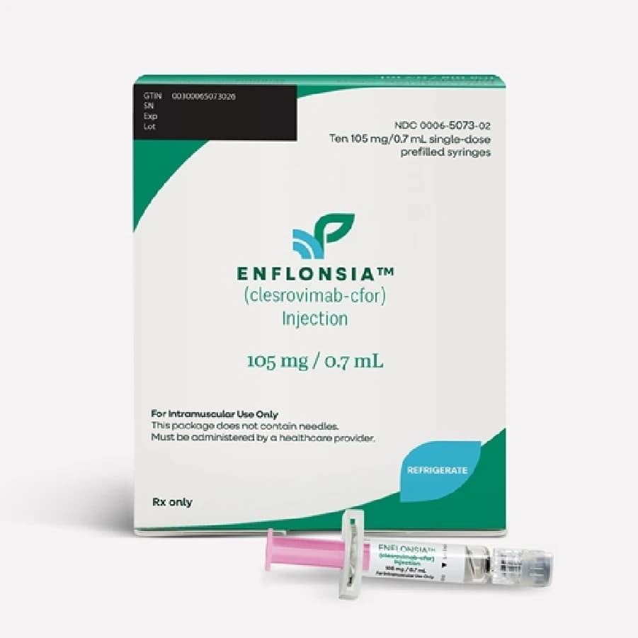 ENFLONSIA Injection 105mg Prefilled Syringe, 0.7mL, 10/Package - ENFLONSIA Injection PFS - Image 1