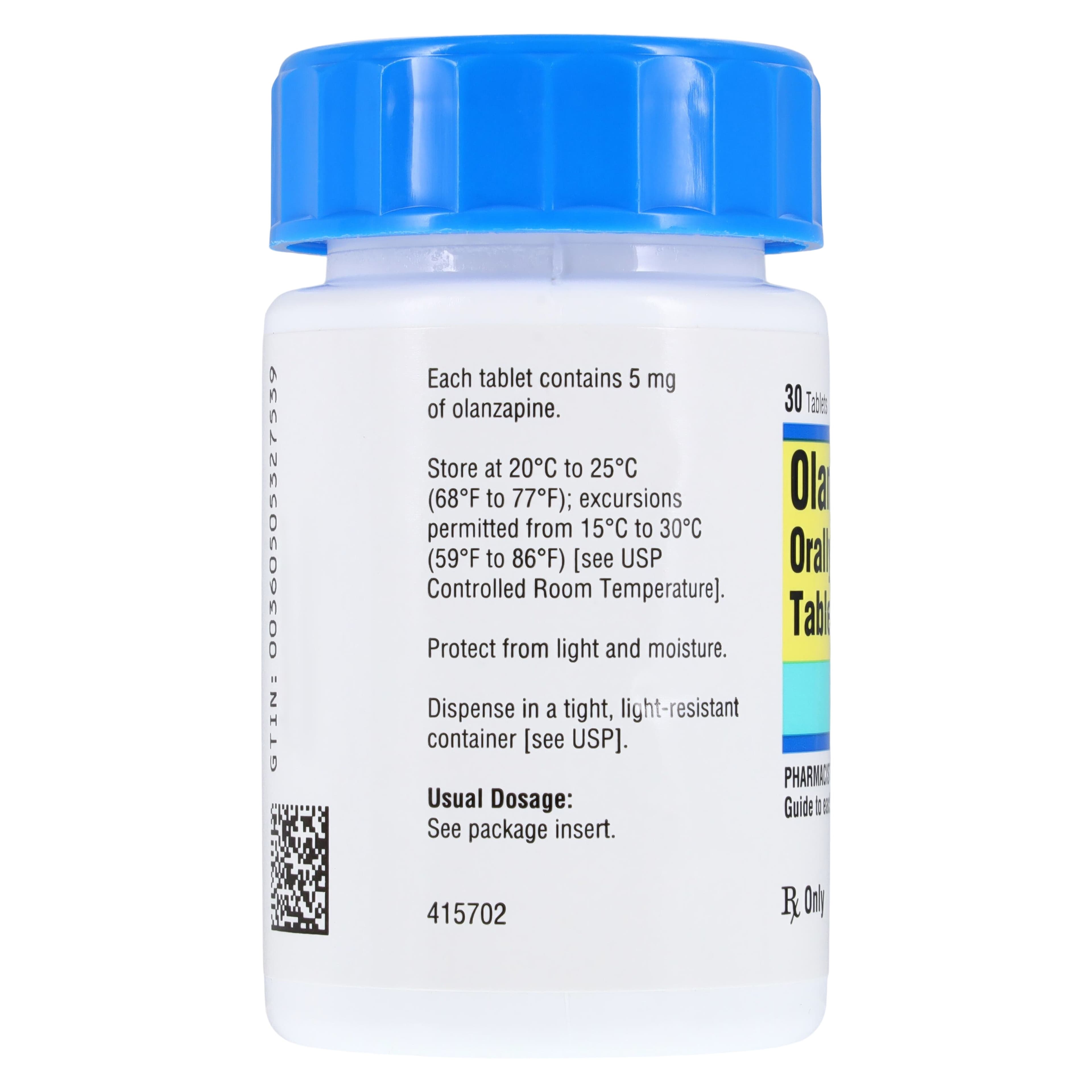 Olanzapine Orally Disintegrating Tablets, 5 mg, 30 Tablets/Bottle, Apotex Corp thumbnail 2