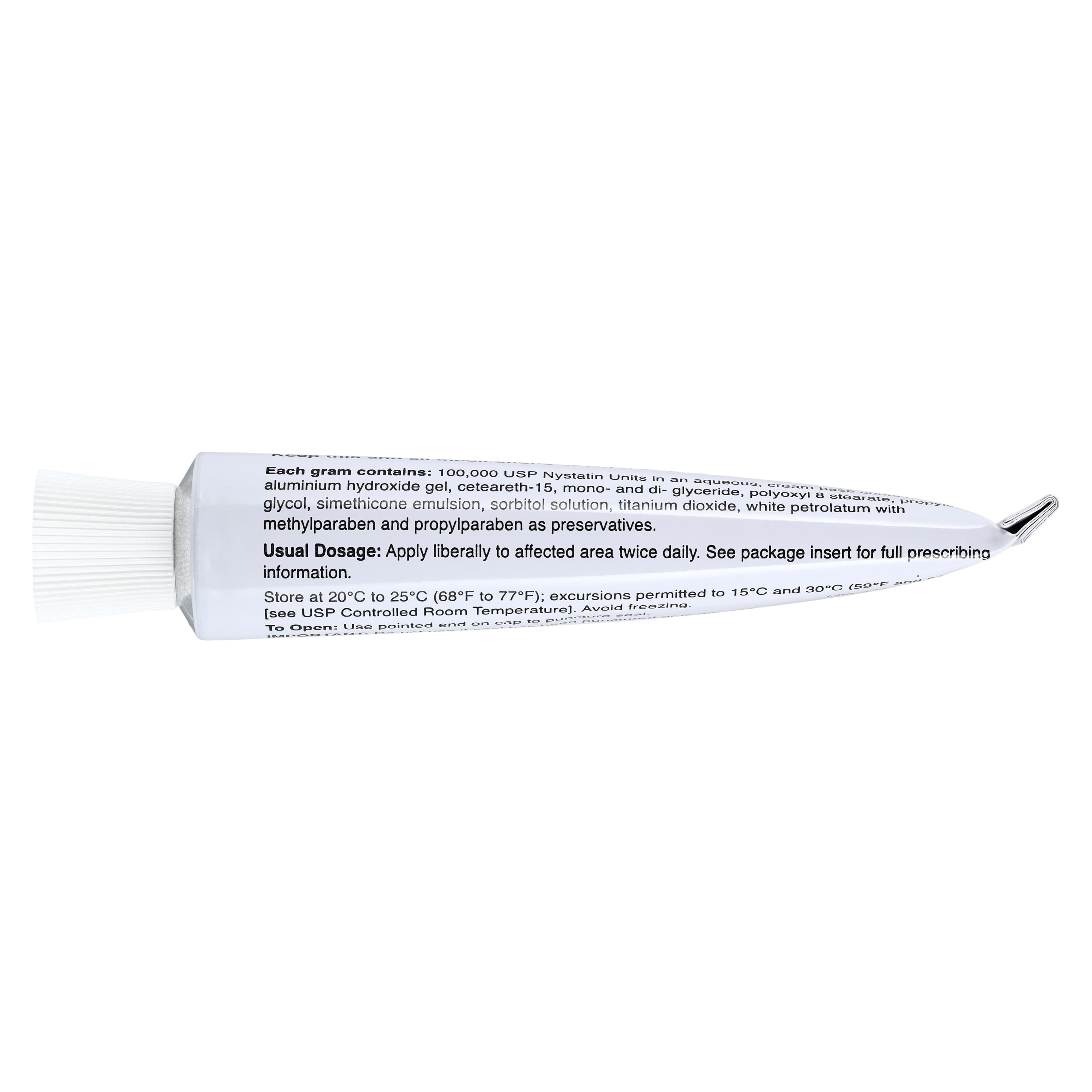 Nystatin Cream, Topical, 100,000 U/gm, 15 gm Tube, Torrent Pharmaceuticals thumbnail 3