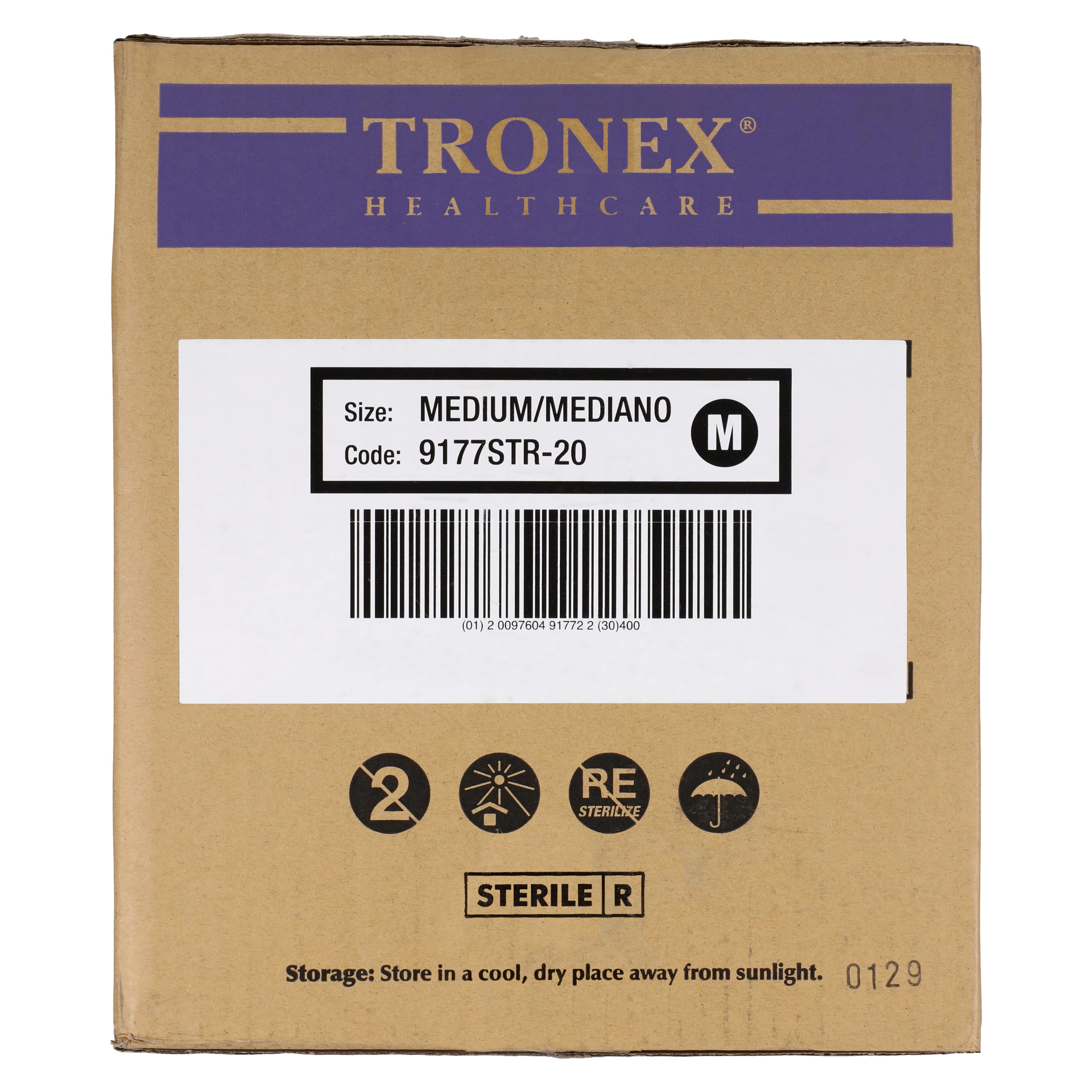 Tronex International Nitrile Exam Gloves, Powder Free, Sterile, Medium, Blue, 200/Case thumbnail 6