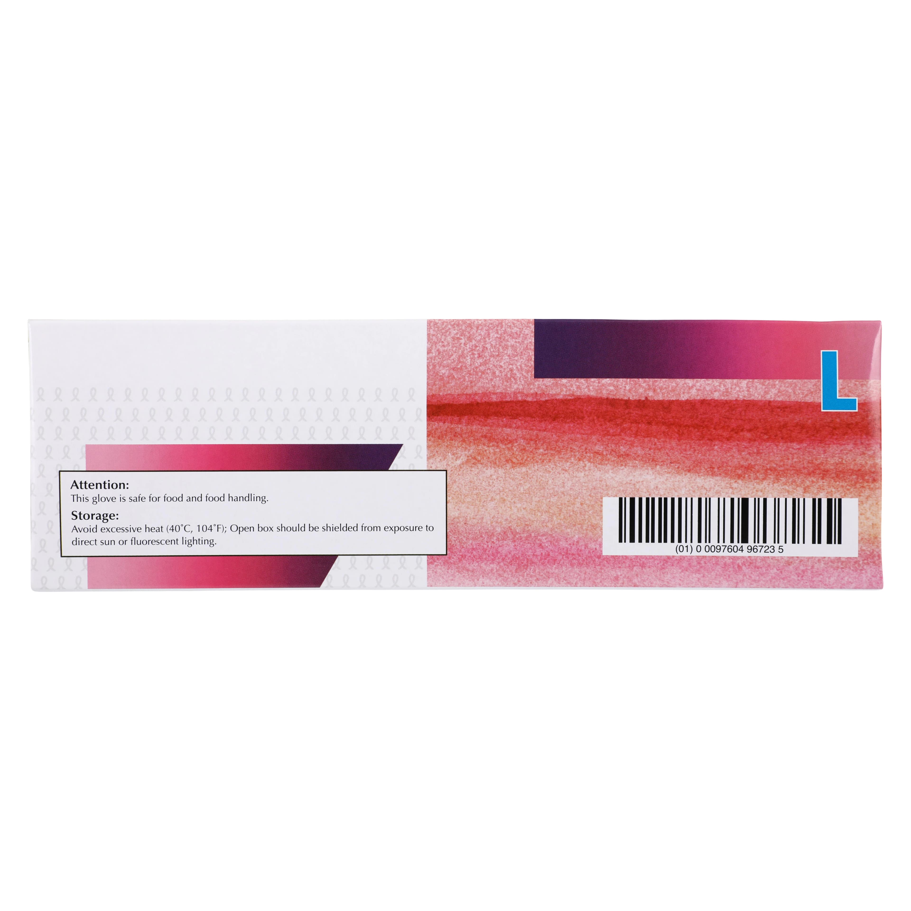Tronex International Nitrile Exam Gloves, Powder Free, Non-Sterile, Large, Pink, Case thumbnail 6