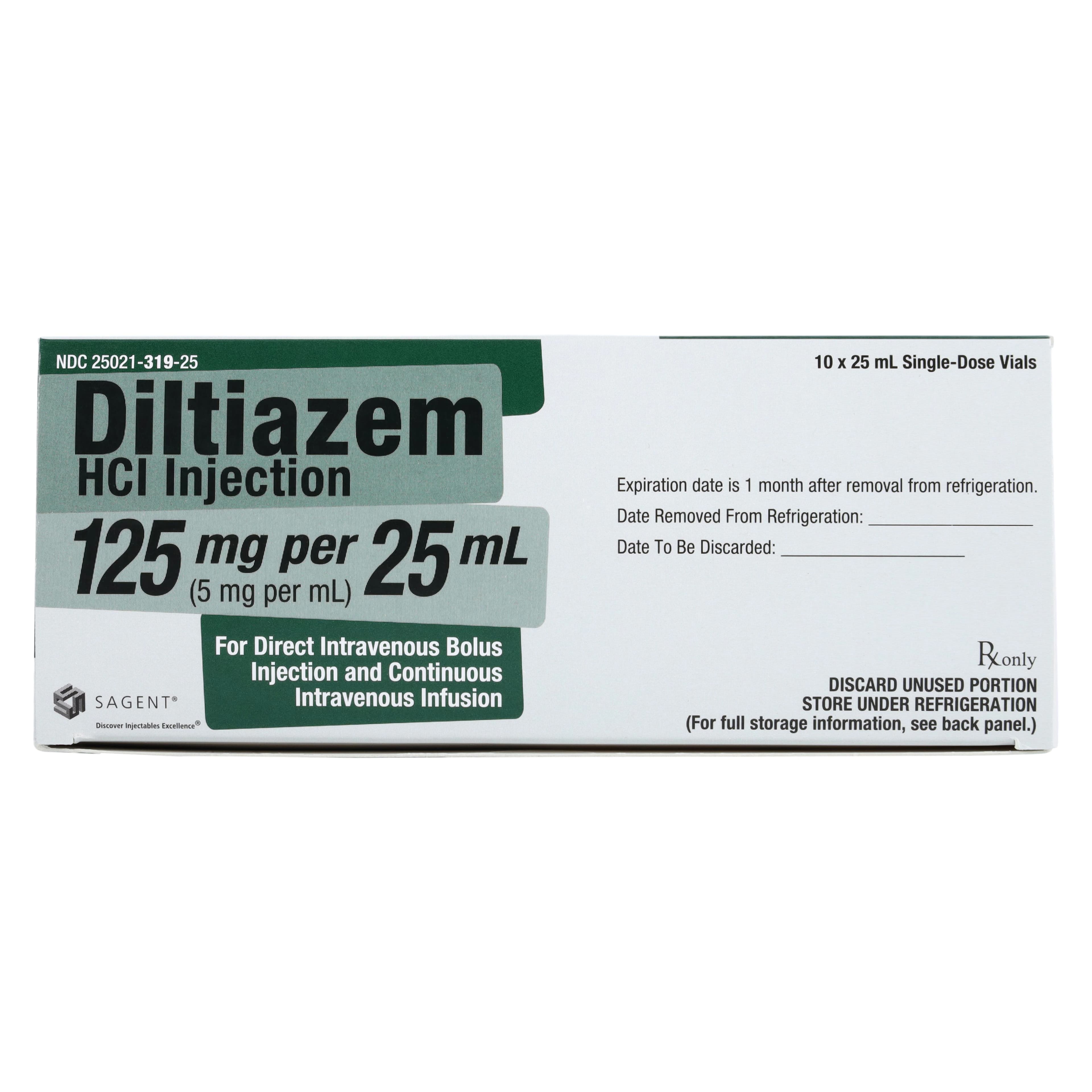 Diltiazem HCl Injection, 5 mg/mL, Single-Dose Vial, 25 mL, 10/Package thumbnail 6