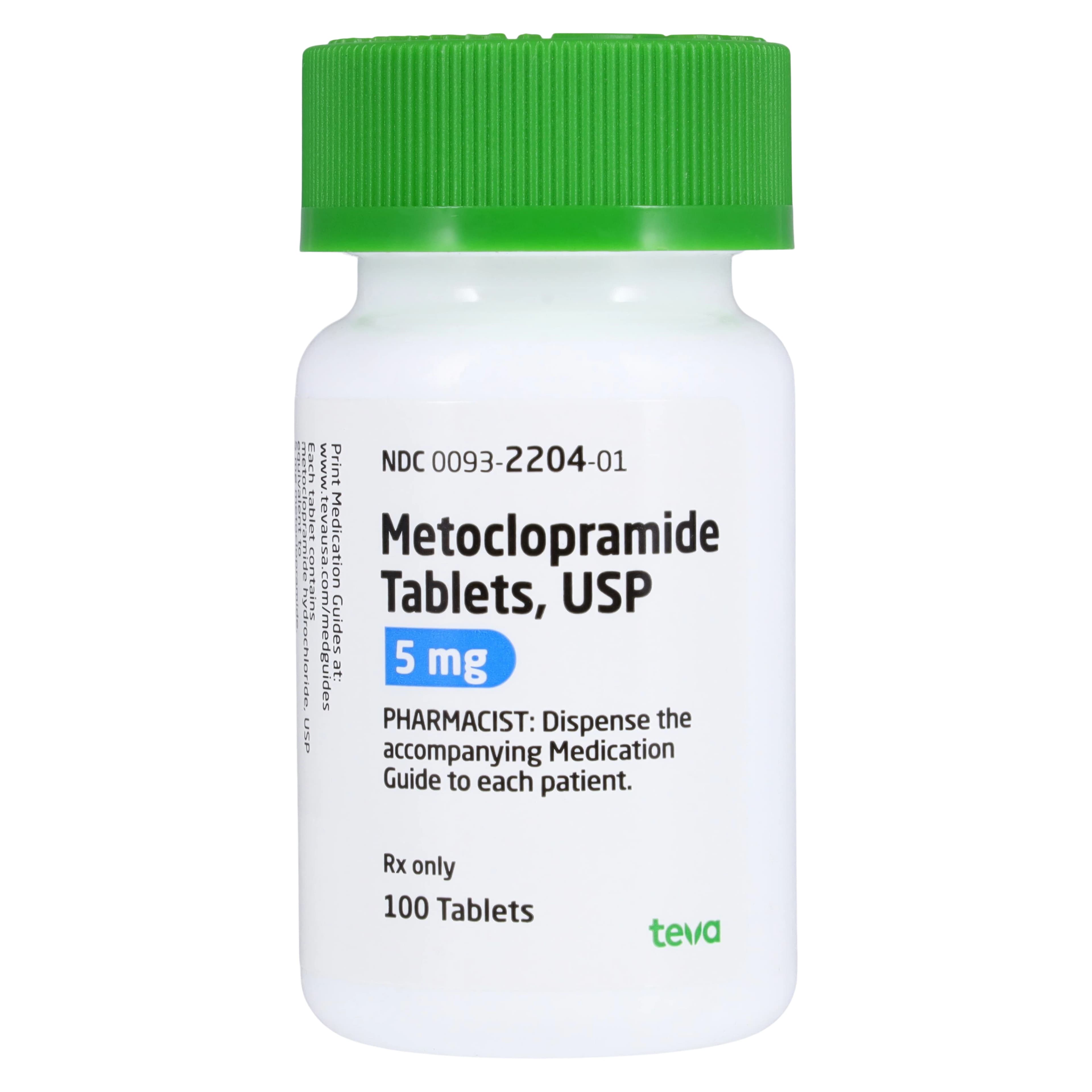 Metoclopramide HCl Tablets, 5mg, 1000/Bottle, Teva Pharmaceuticals - Metoclopramide HCl Tablets - Image 1